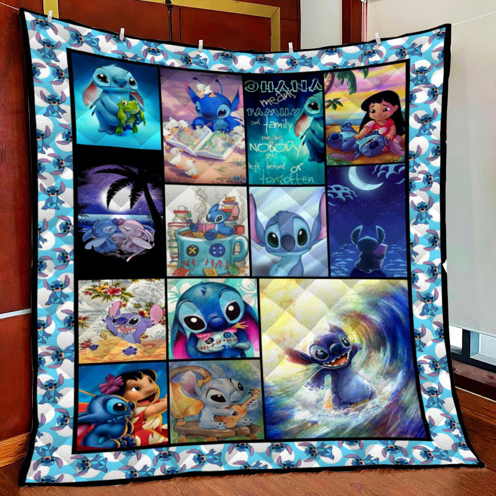 Stitch Fleece Blanket Quilt Blanket For Bed
