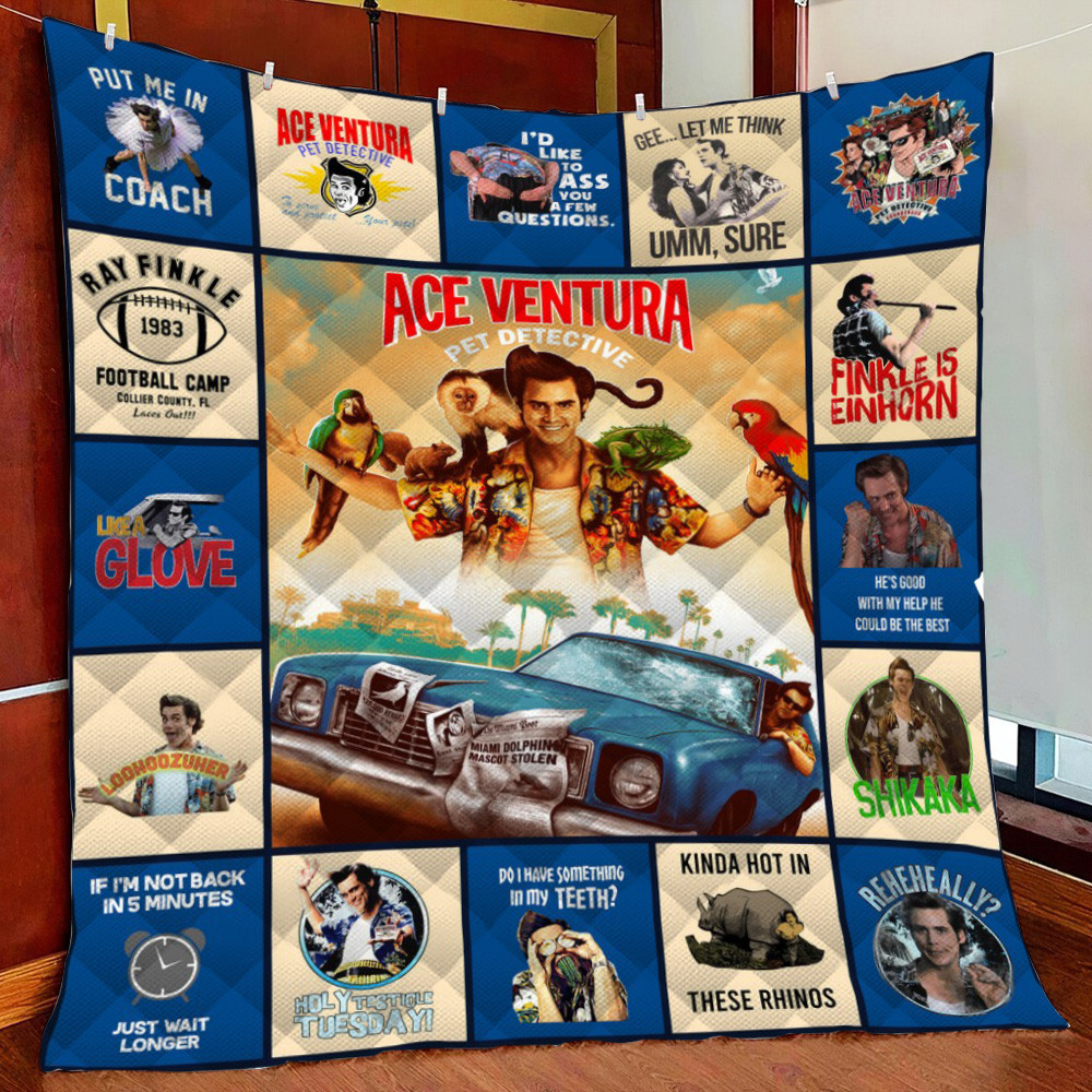 Dd ?C Ace Ventura ?C Jim Carrey Mo Fleece Blanket Quilt Blanket