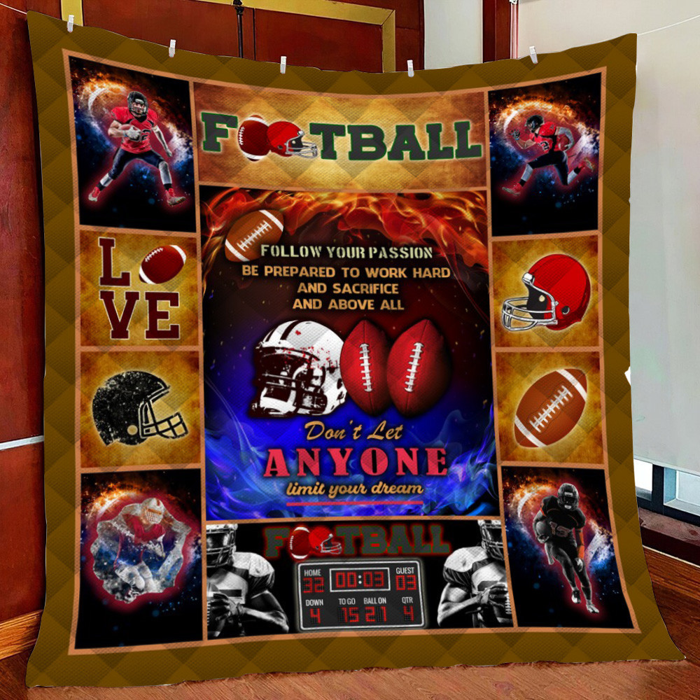 Football Life Fleece Blanket Quilt Blanket