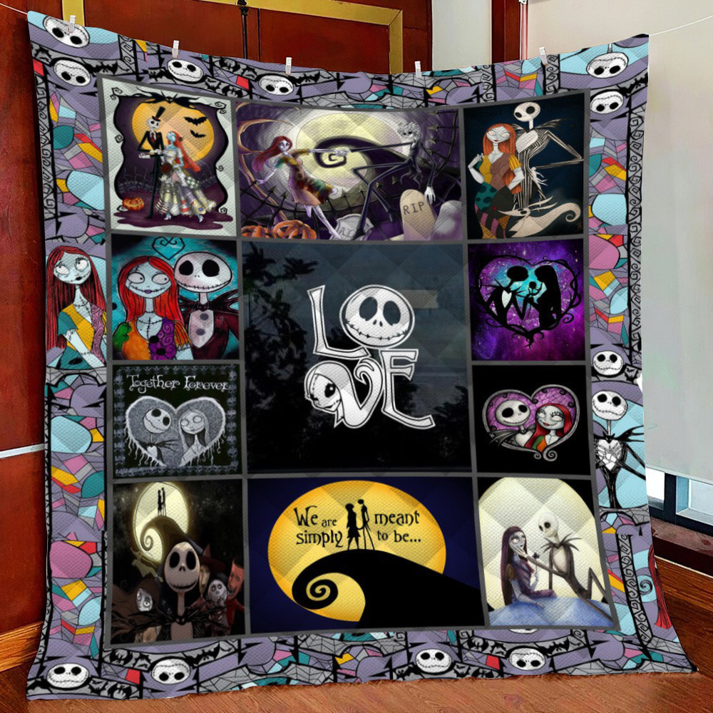 Nightmare Before C Love Fleece Blanket Quilt Blanket