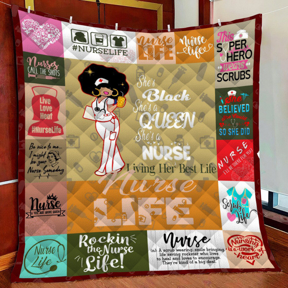 e Black Queen Living Hert Life Fleece Blanket Quilt Blanket