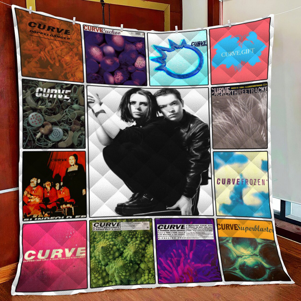 Curve Fleece Blanket Quilt Blanket