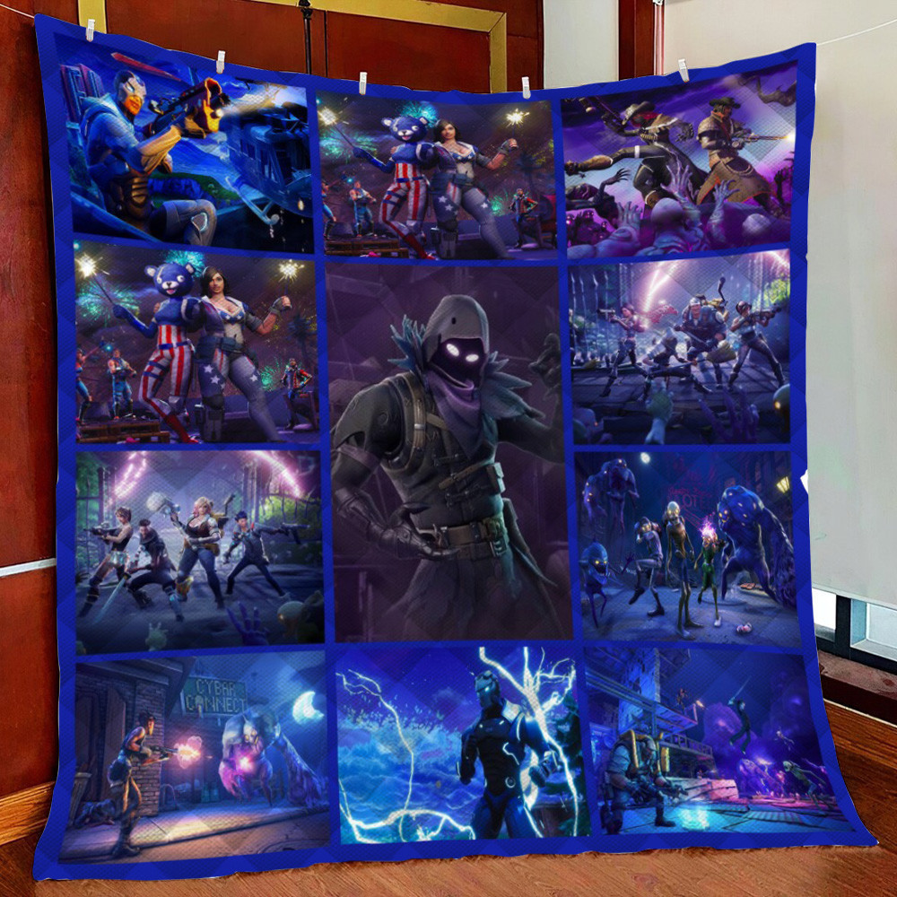 Fortnite 3D Game Fleece Blanket Quilt Blanket For Bed