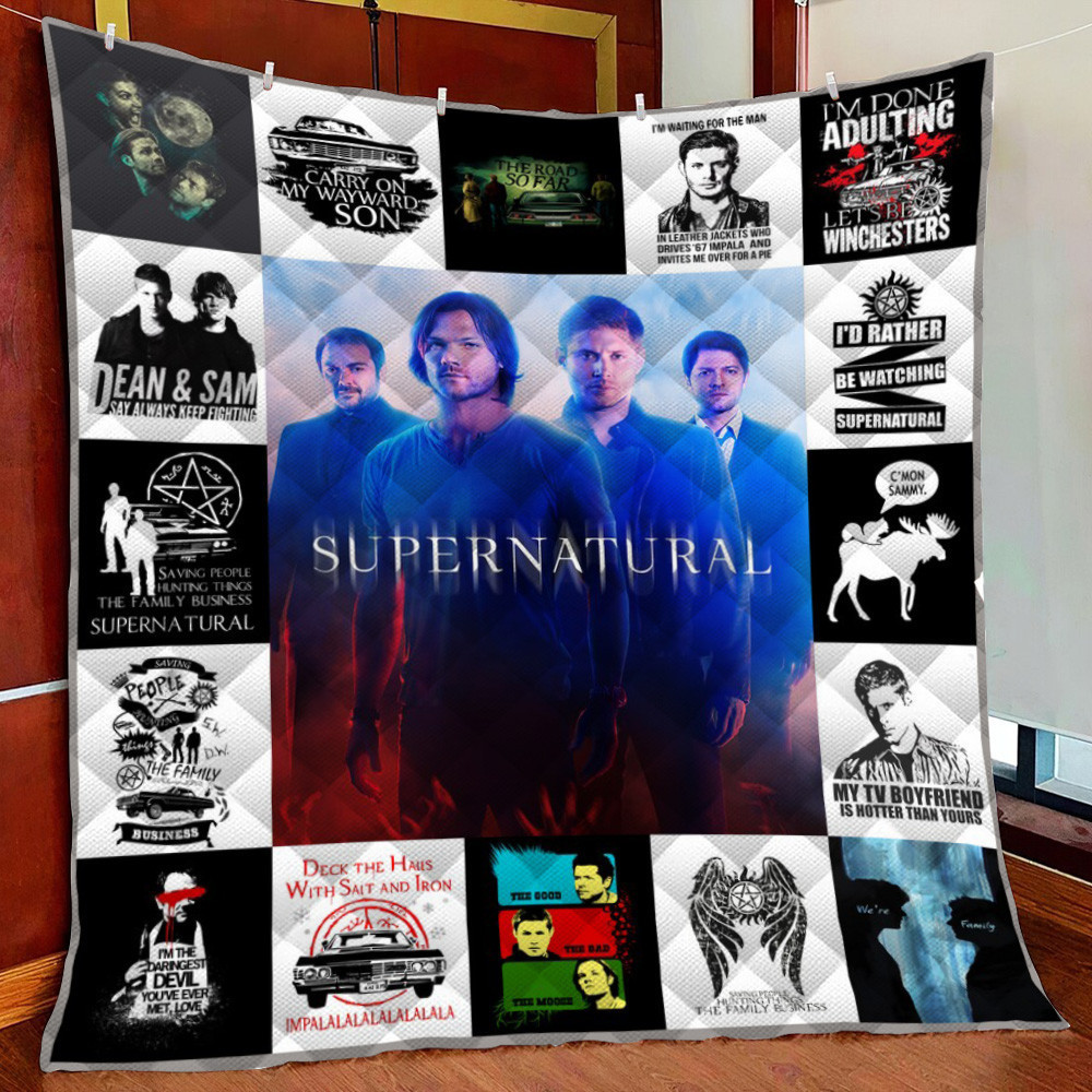 Supernatural Fleece Blanket Quilt Blanket For Bed
