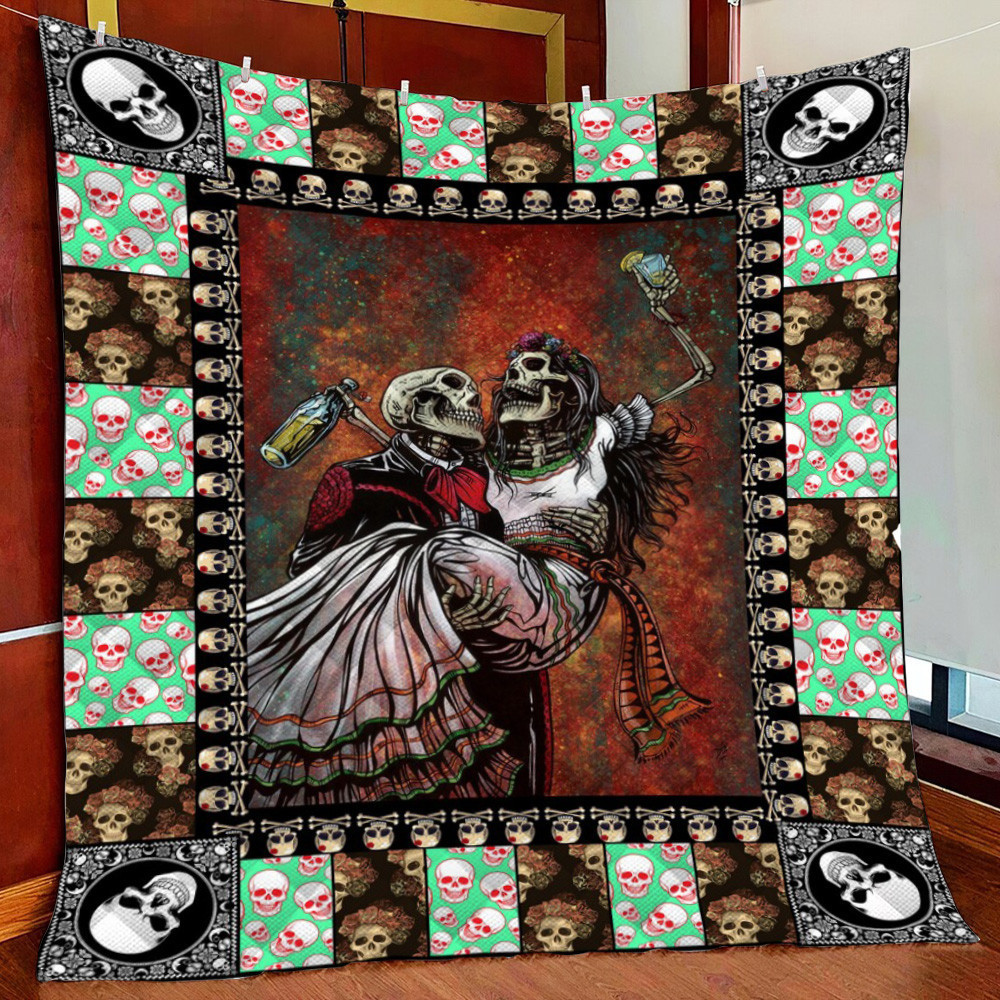 Day Of The Dead Blanket-130X150Fleece Blanket Quilt Blanket