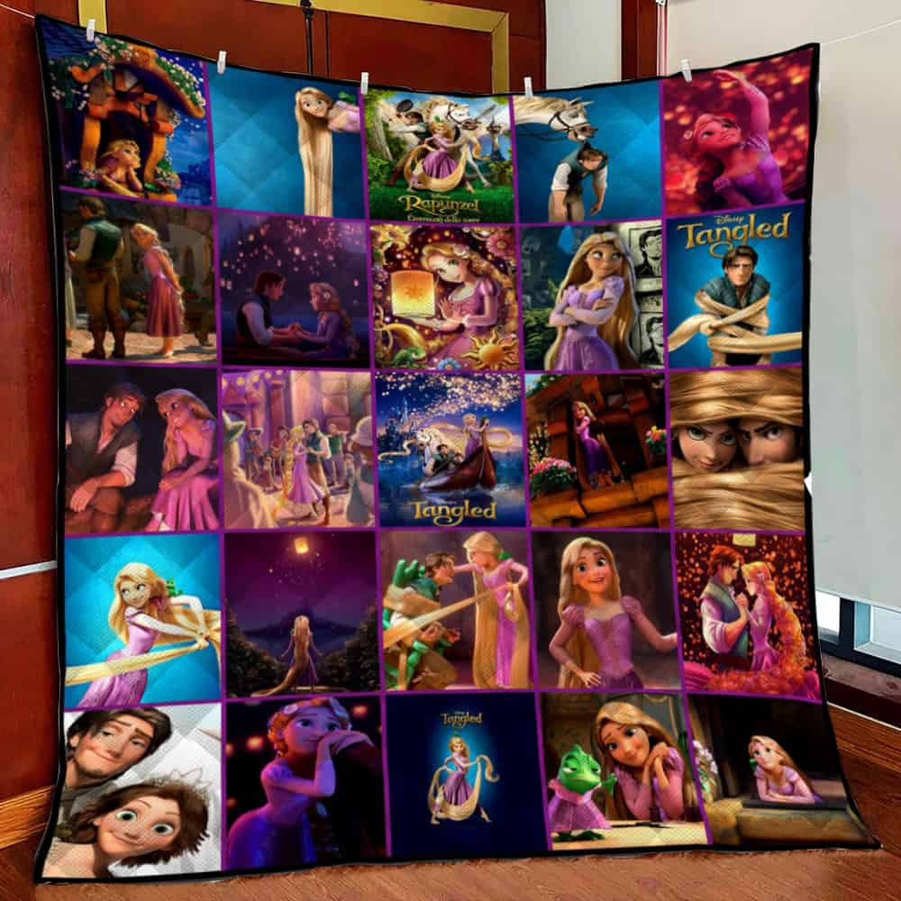 Disney Tangled Fleece Blanket Quilt Blanket