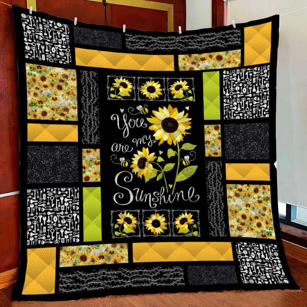 Sunflower You Are unshinefleece Blanket Quilt Blanket