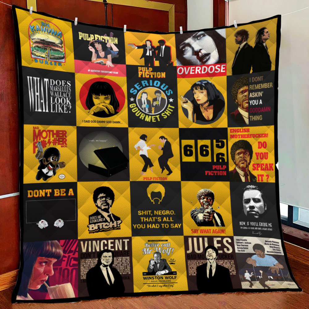 Dd ?C Pulp Fiction Fleece Blanket Quilt Blanket