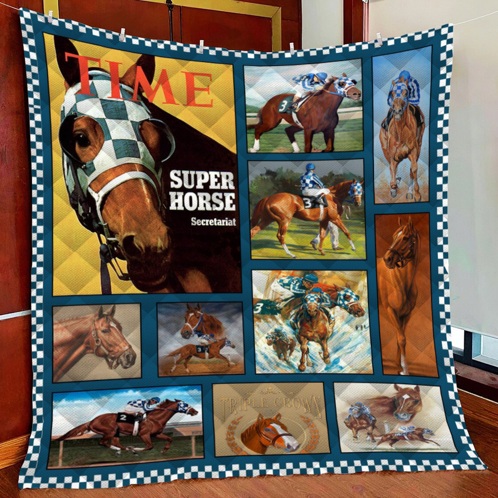 Secretariat Fleece Blanket Quilt Blanket