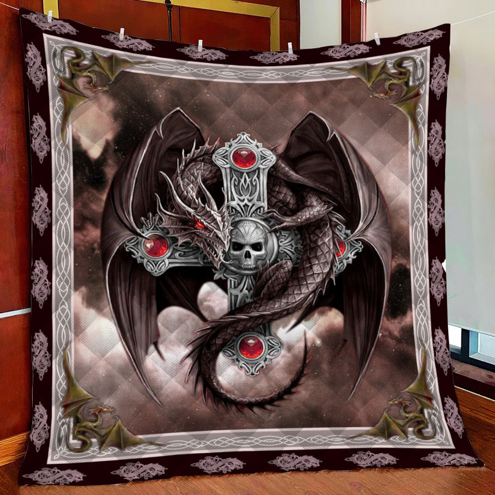 Dragon And s Fleece Blanket Quilt Blanket