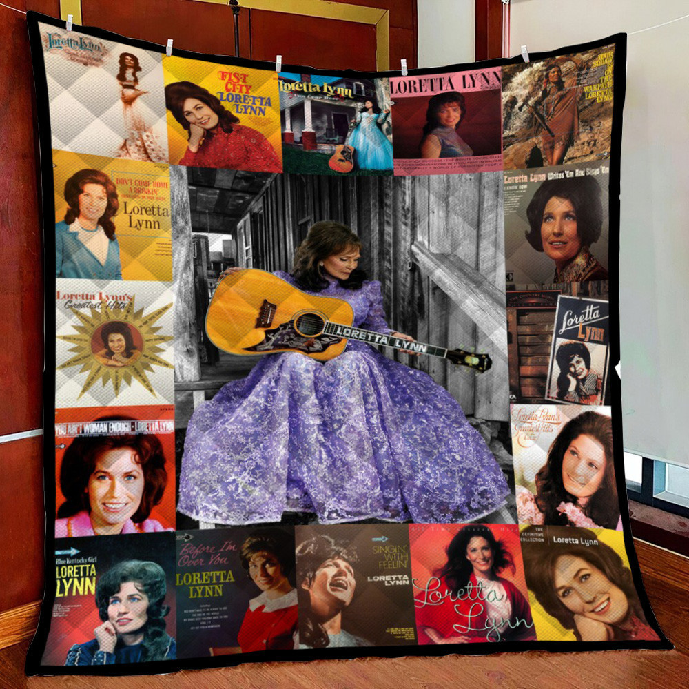 Loretta Lynn Fleece Blanket Quilt Blanket