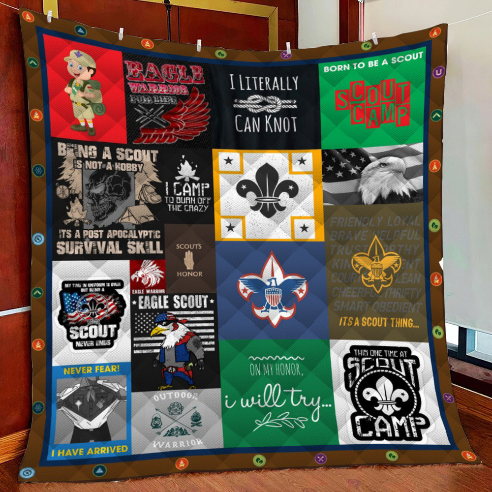 Scout Honor Fleece Blanket Quilt Blanket