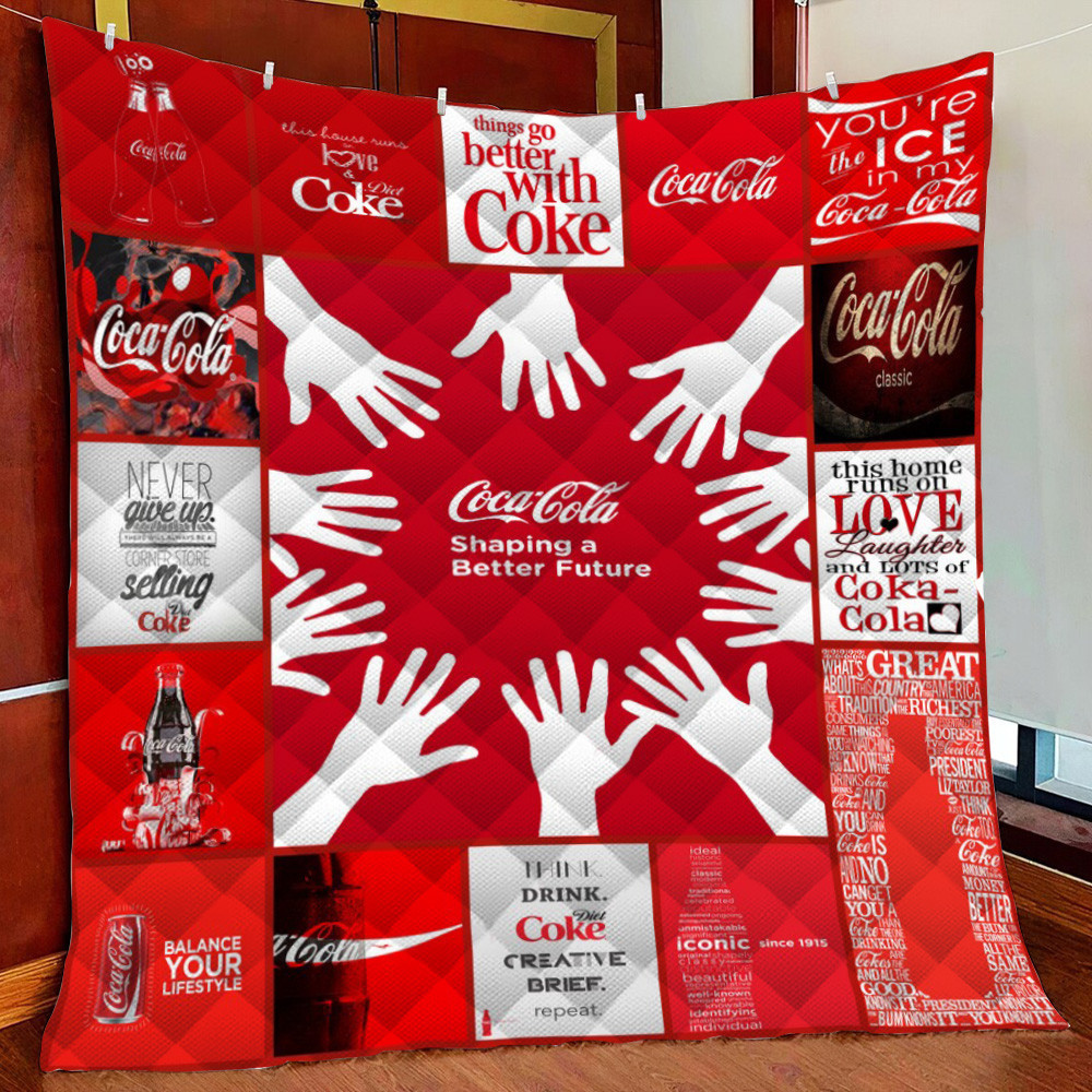 Coca-Cola Fleece Blanket Quilt Blanket For Bed