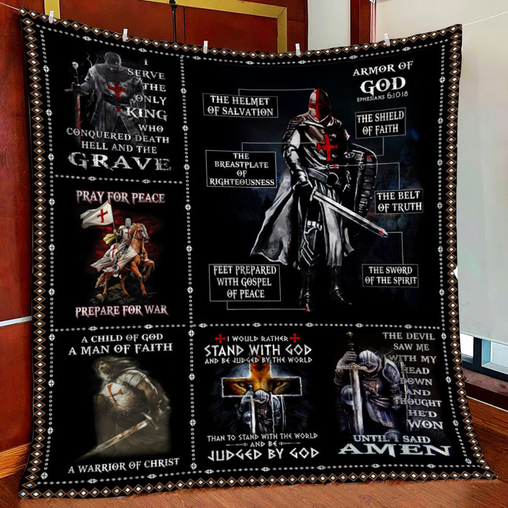 Kni Templar Black Fleece Blanket Quilt Blanket For Bed