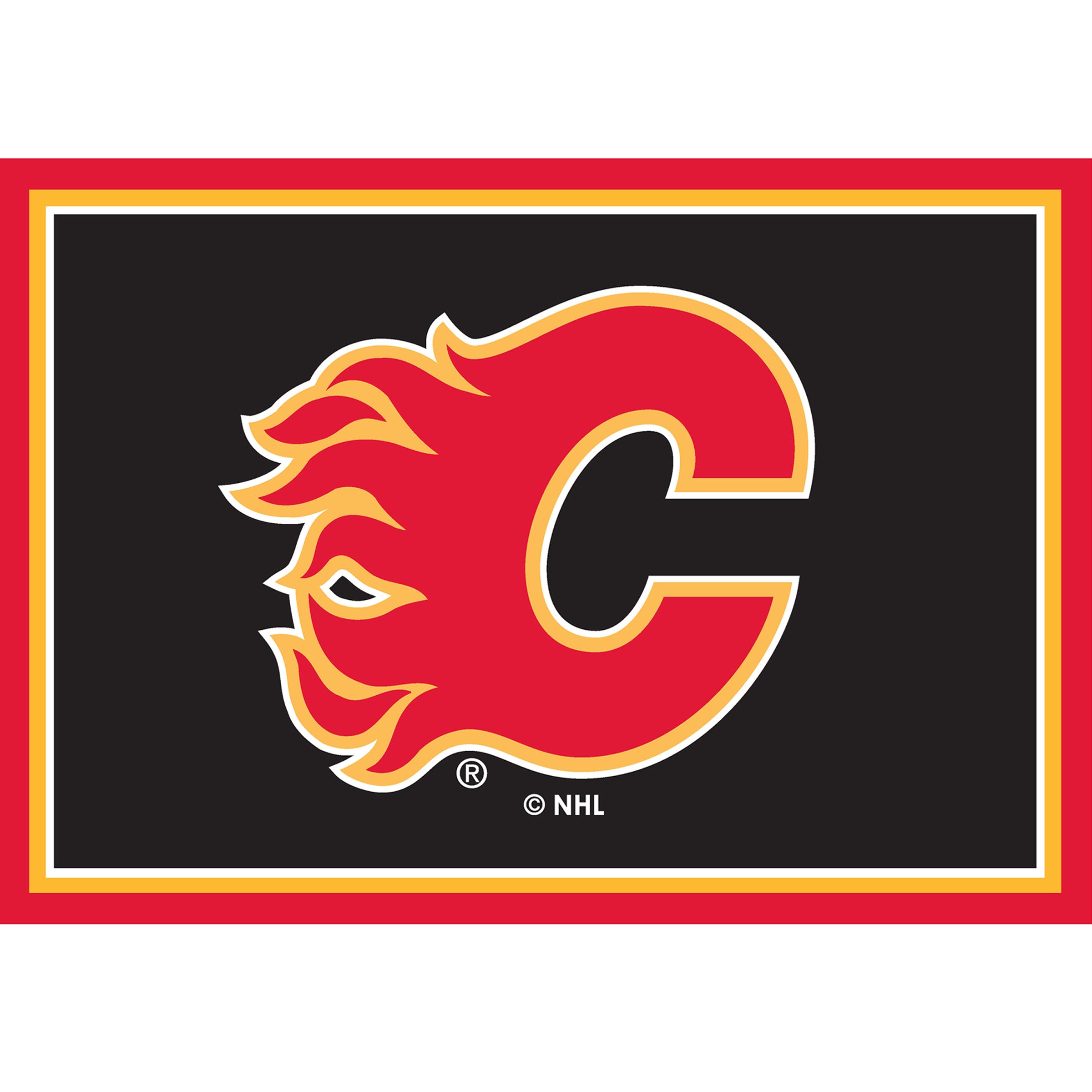 Nhl Calgary Flames Entry Mat And Area Rug 