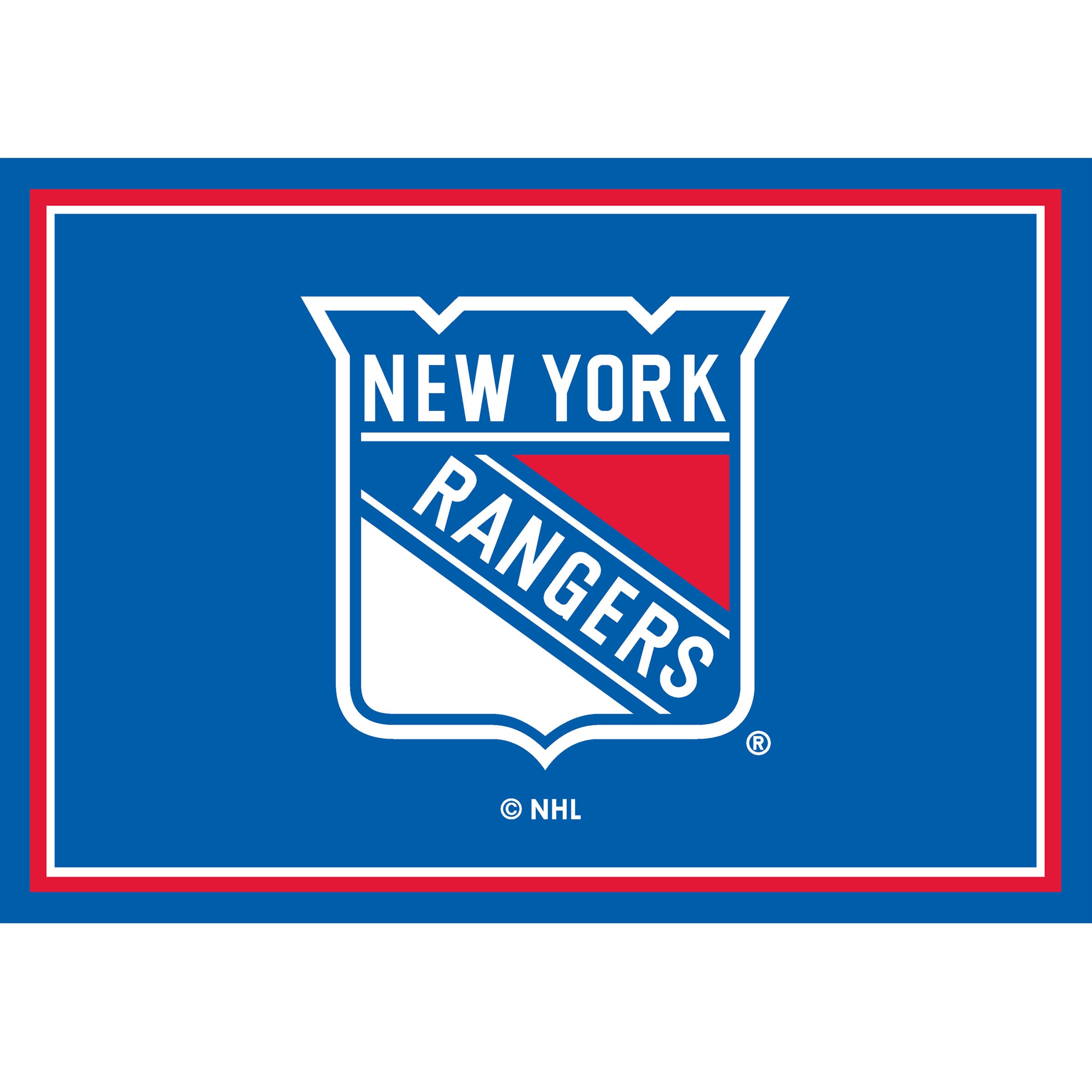 Nhl New York Rangers Entry Mat And Area Rug 