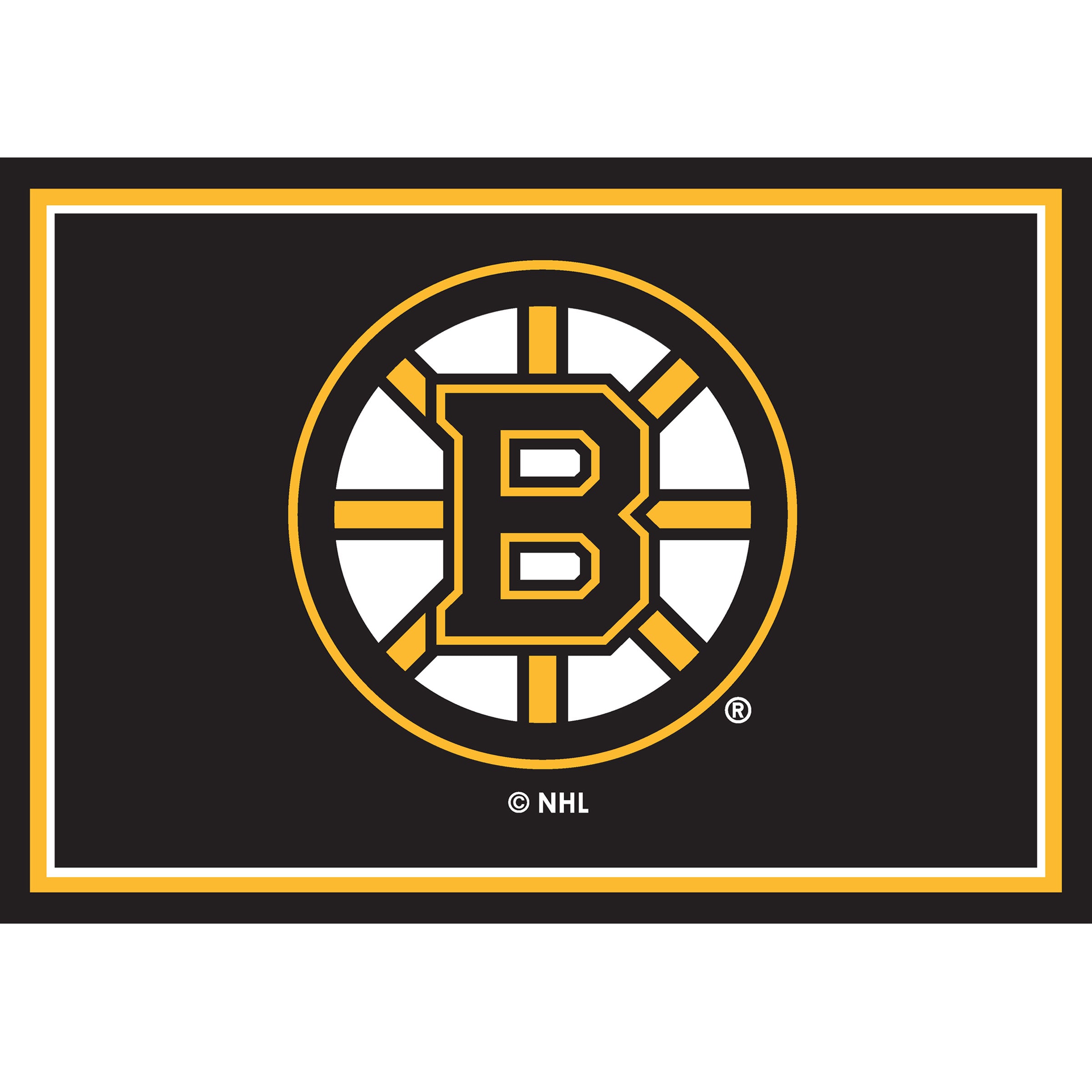 Nhl Boston Bruins Entry Mat And Area Rug 