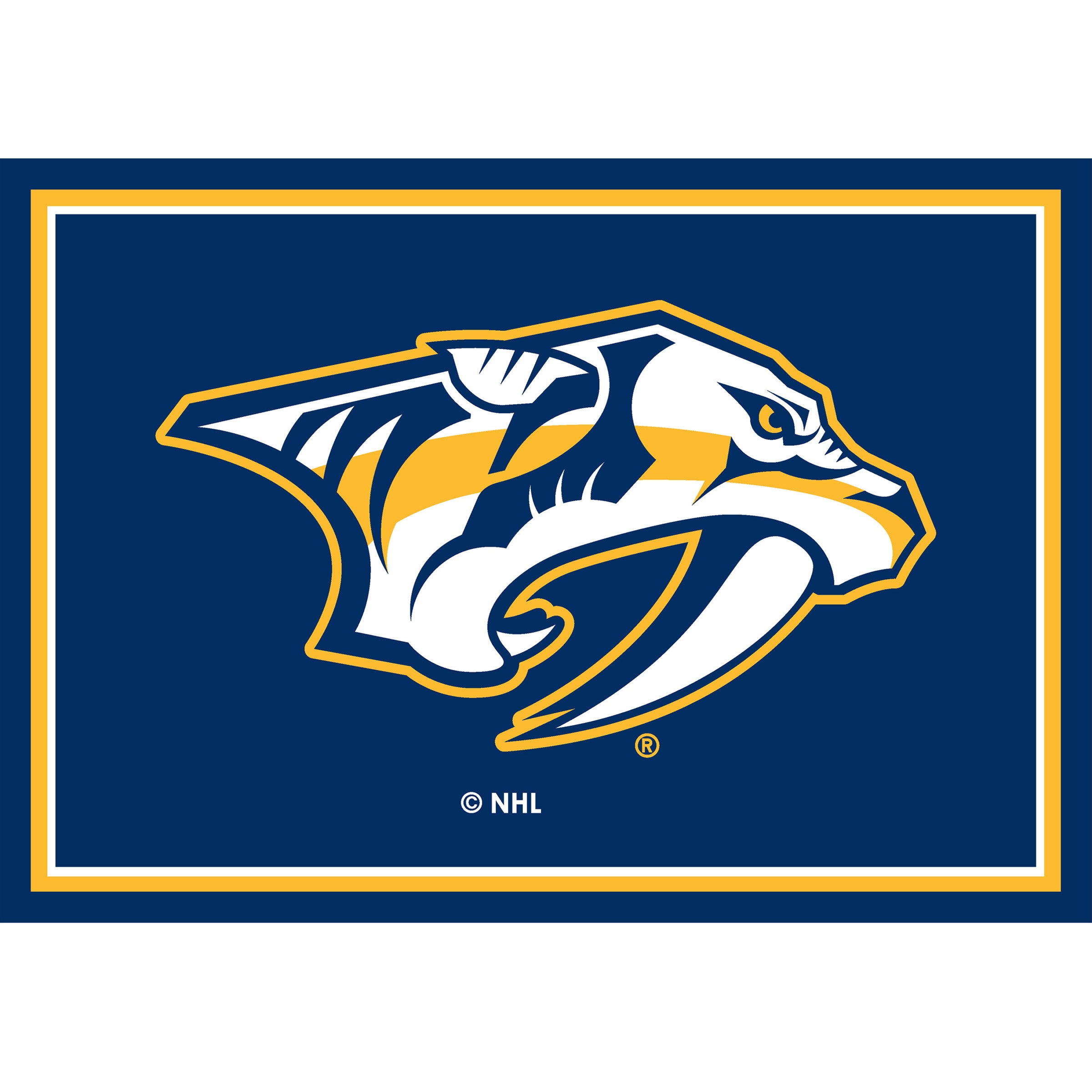 Nhl Nashville Predators Entry Mat And Area Rug 