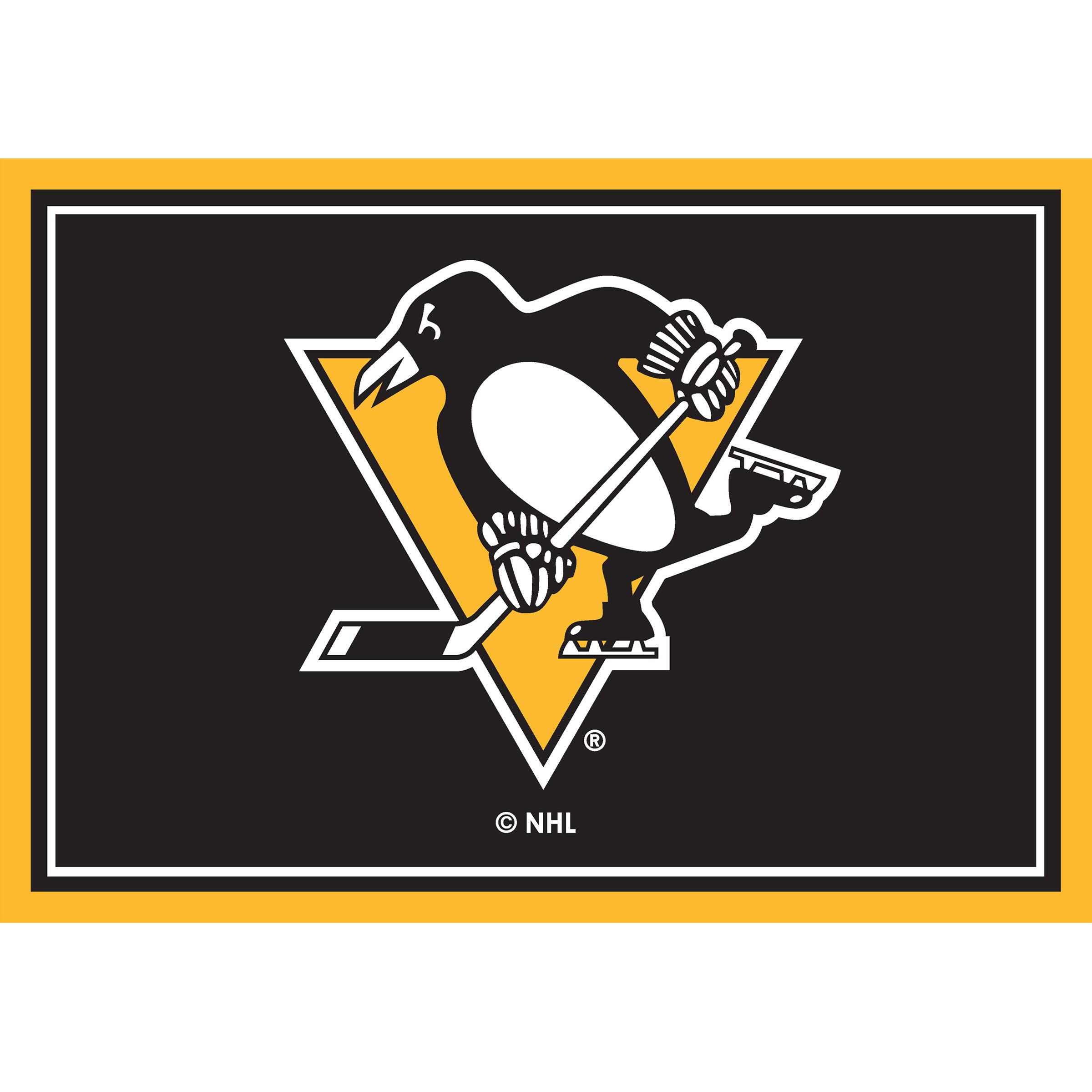 Nhl Pittsburgh Penguins Entry Mat And Area Rug 