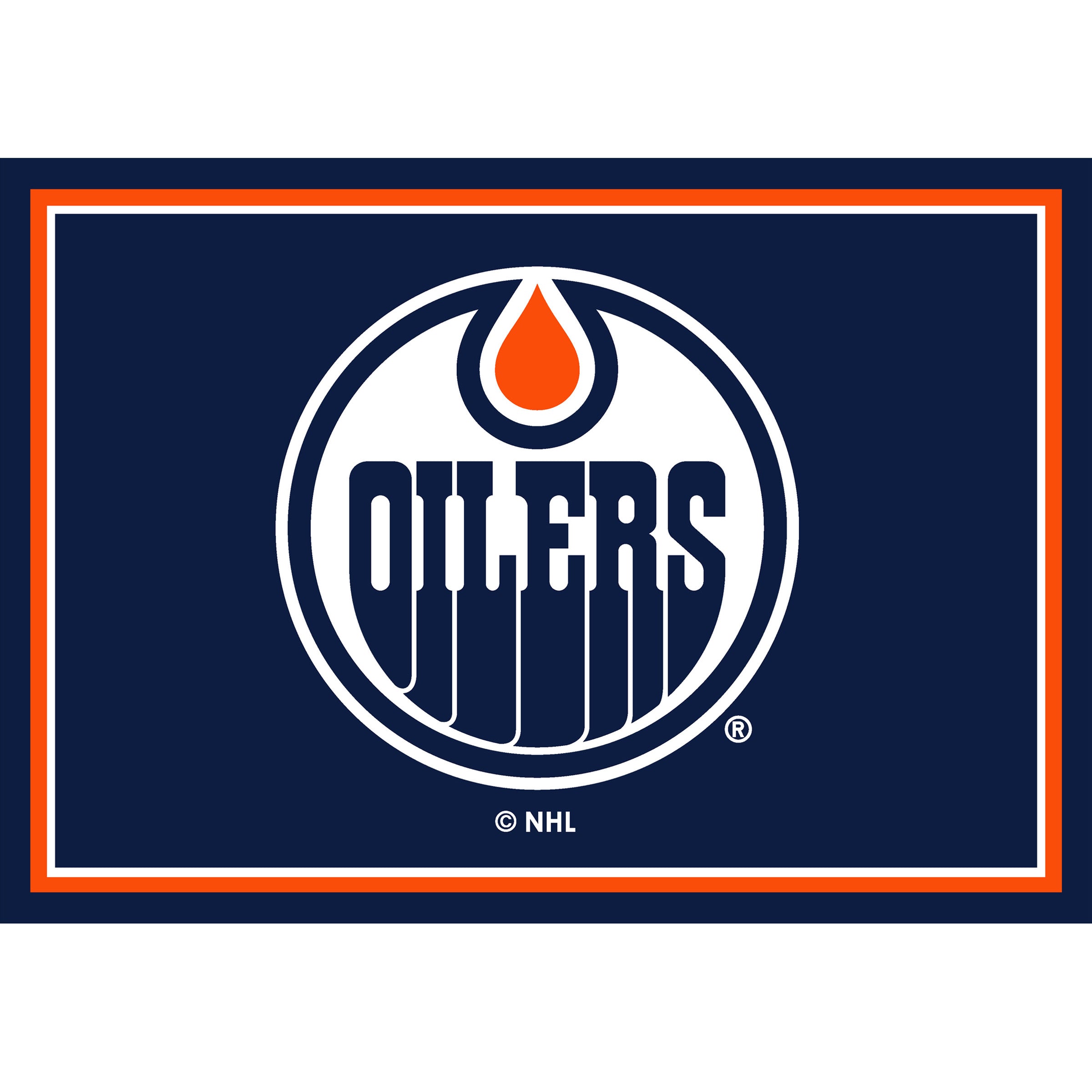 Nhl Edmonton Oilers Entry Mat And Area Rug 