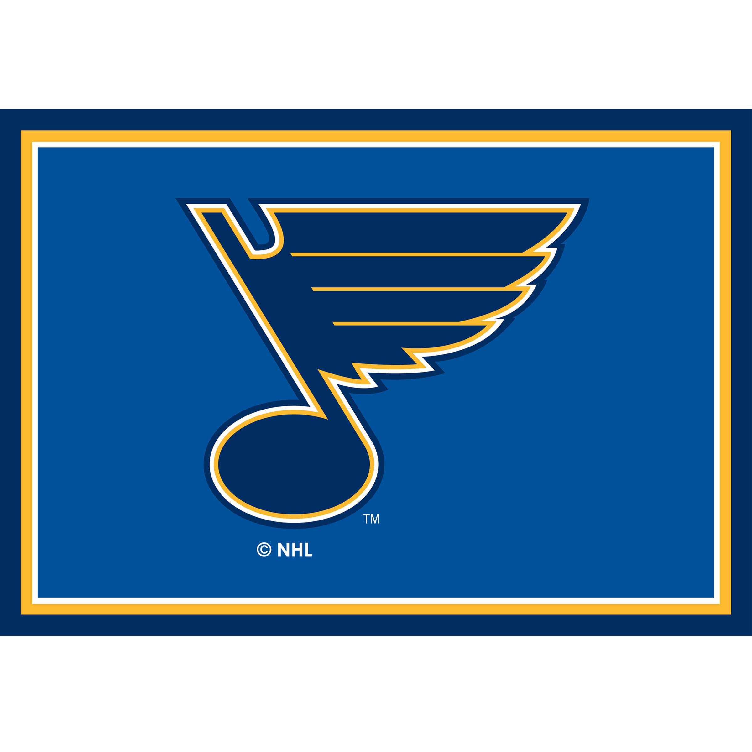 Nhl St. Louis Blues Entry Mat And Area Rug 
