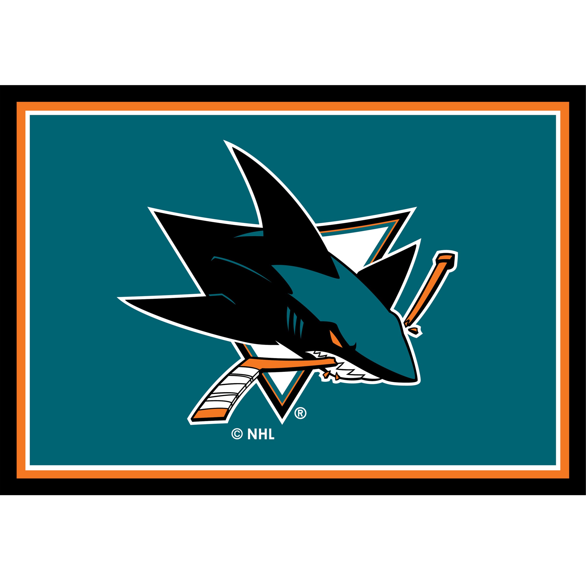 Nhl San Jose Sharks Entry Mat And Area Rug 