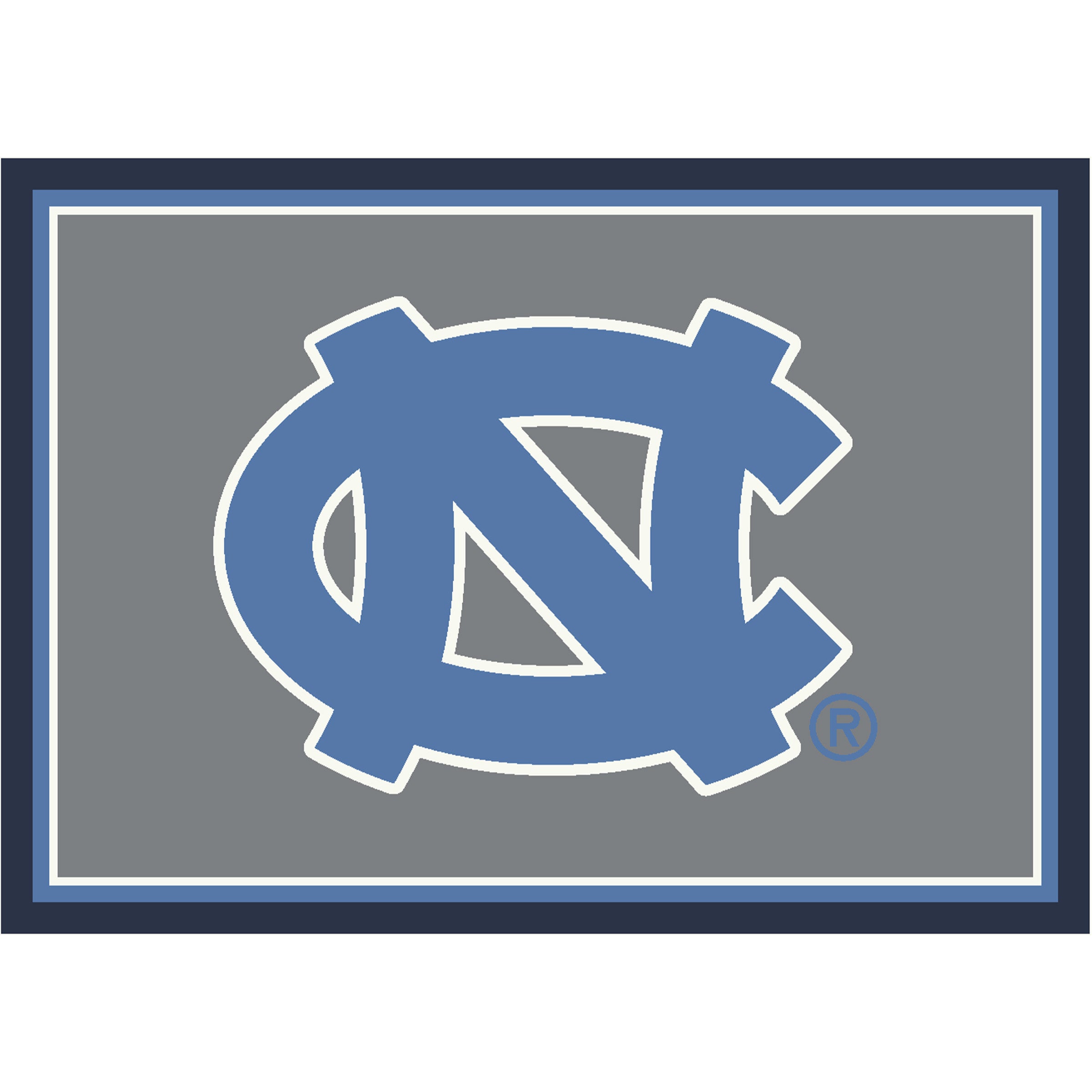 Ncaa North Carolina Tar Heels Team Logo Area Rug Spirit Design