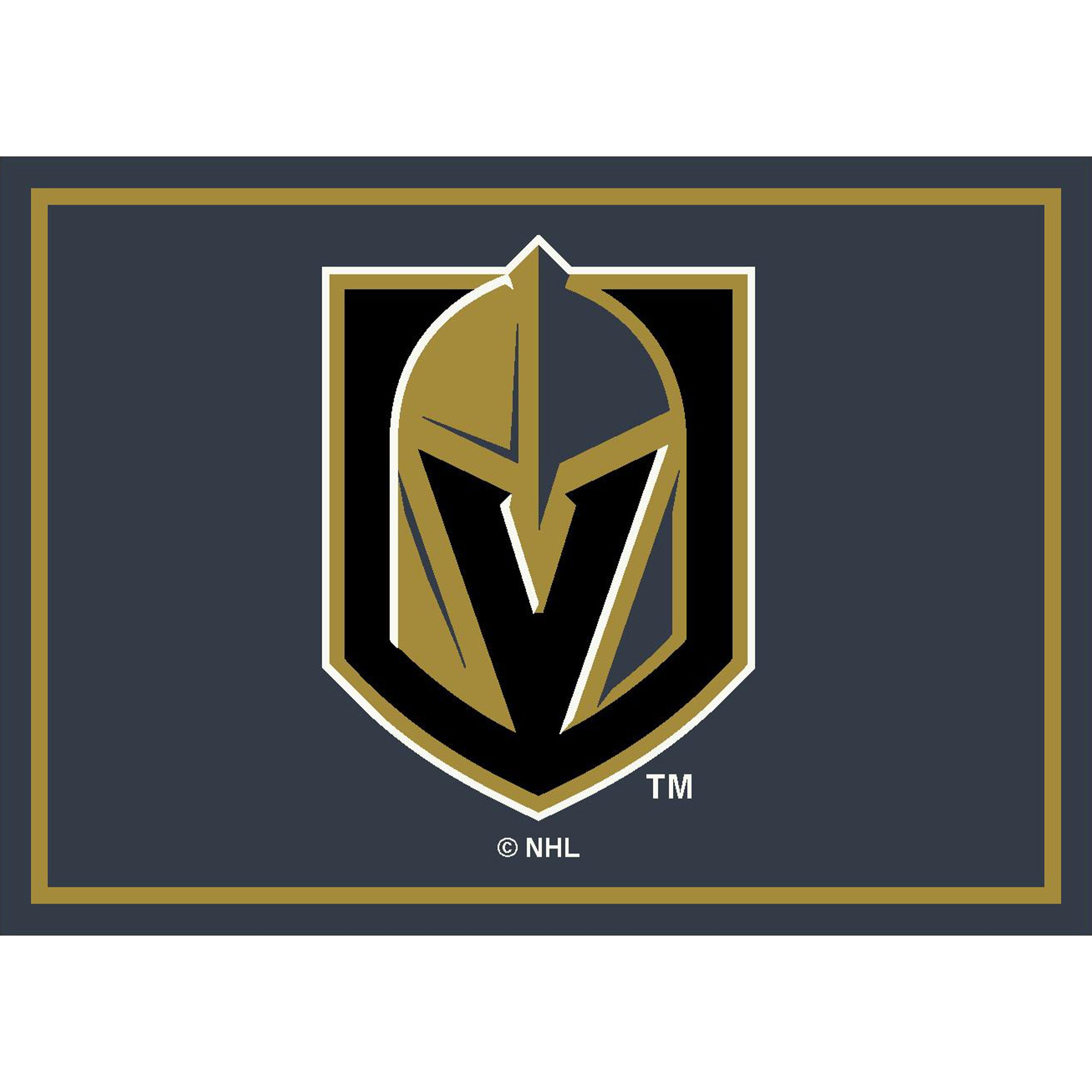Nhl Vegas Golden Knights Team Logo Area Rug Spirit Design
