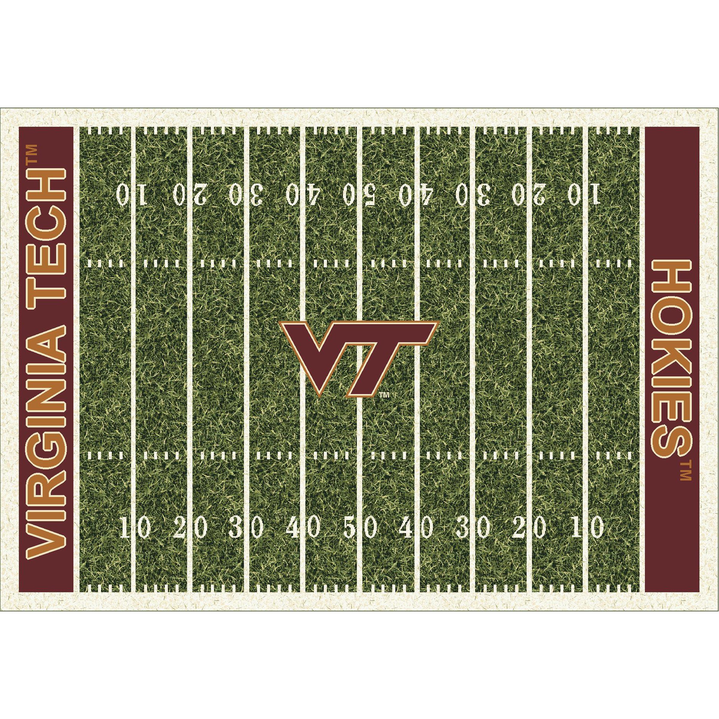 Ncaa Virginia Tech Hokies Team Logo Area Rug Home-Field Design