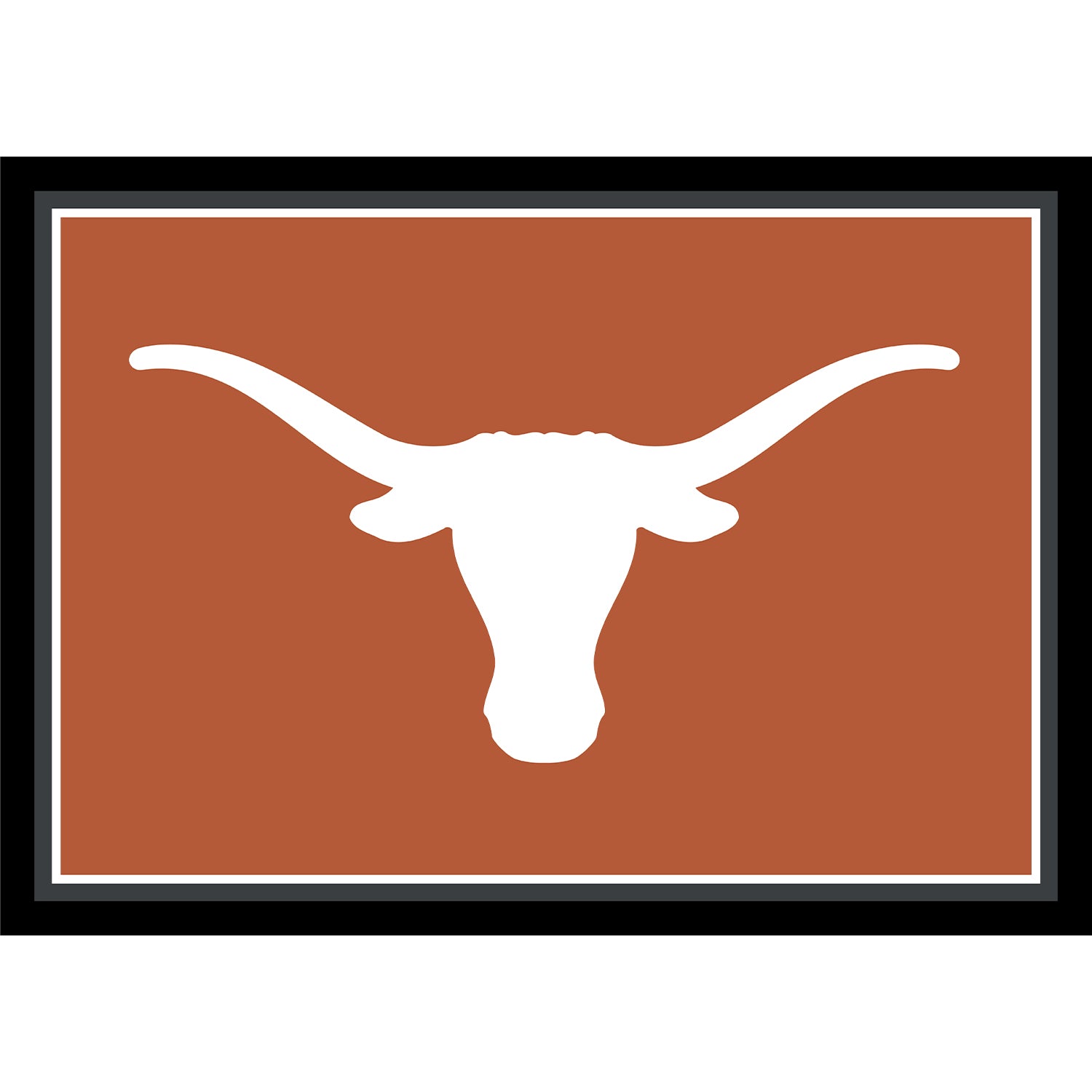 Ncaa Texas Longhorns Team Logo Area Rug Spirit Design