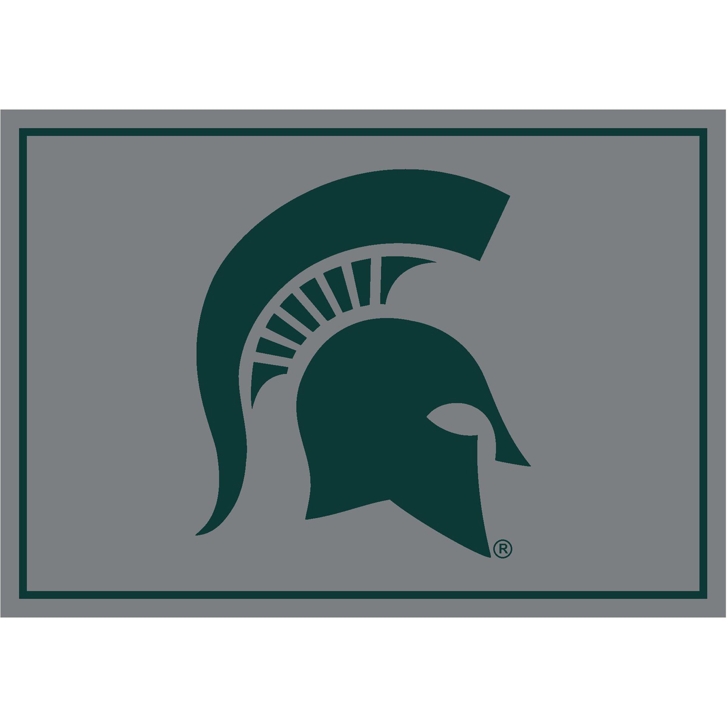 Ncaa Michigan State Spartans Team Logo Area Rug Spirit Design