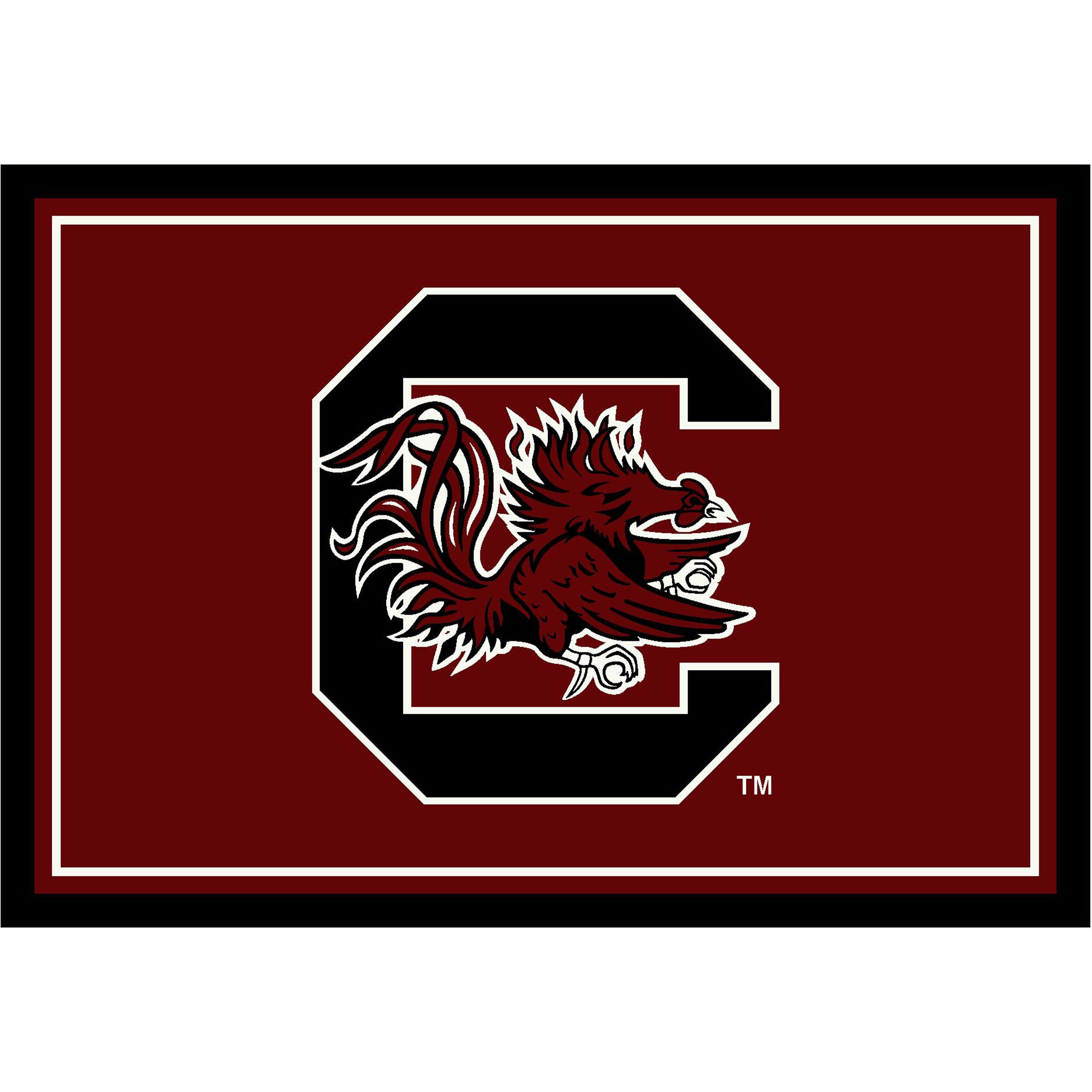Ncaa South Carolina Gamecocks Team Logo Area Rug Spirit Design