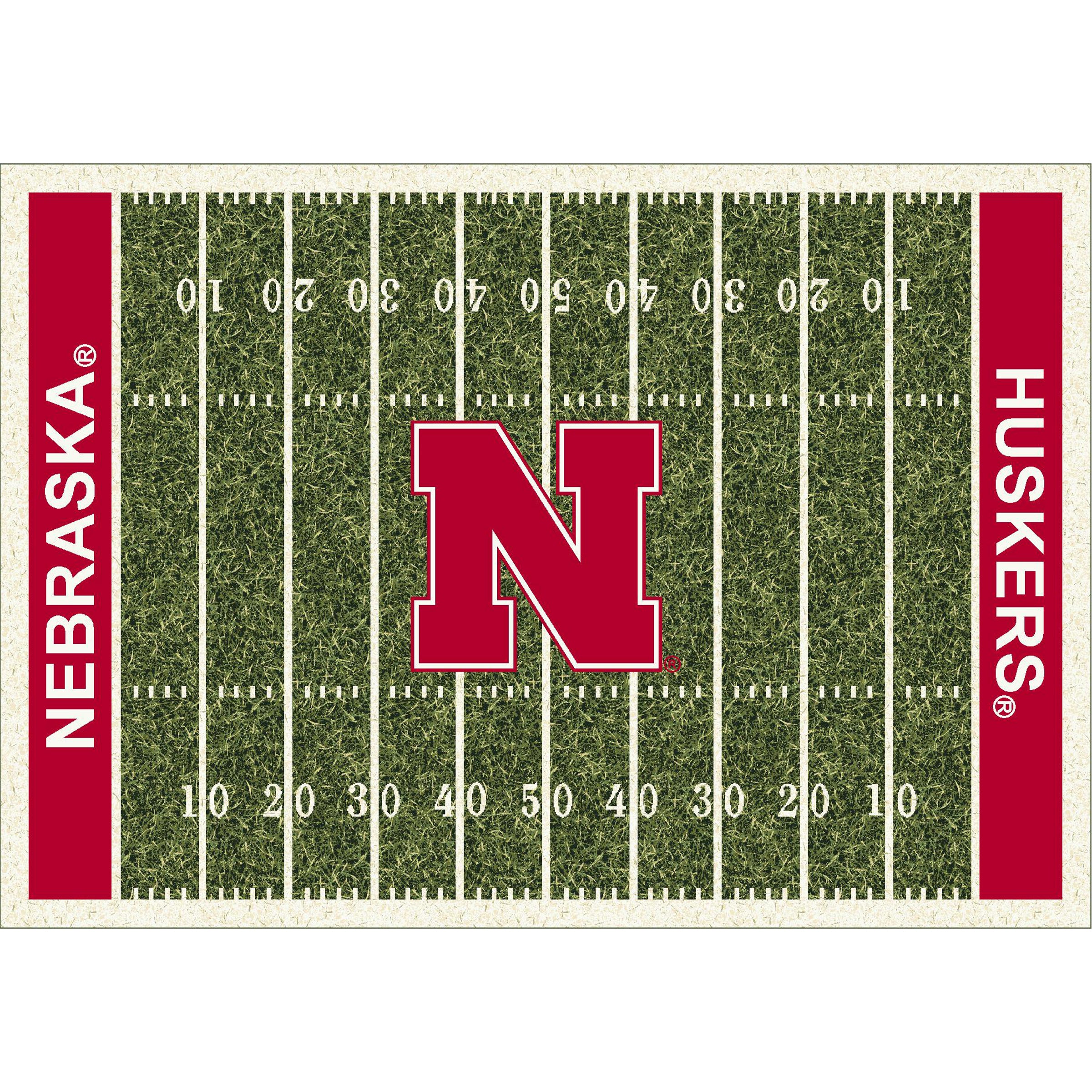 Ncaa Nebraska Cornhuskers Team Logo Area Rug Home-Field Design