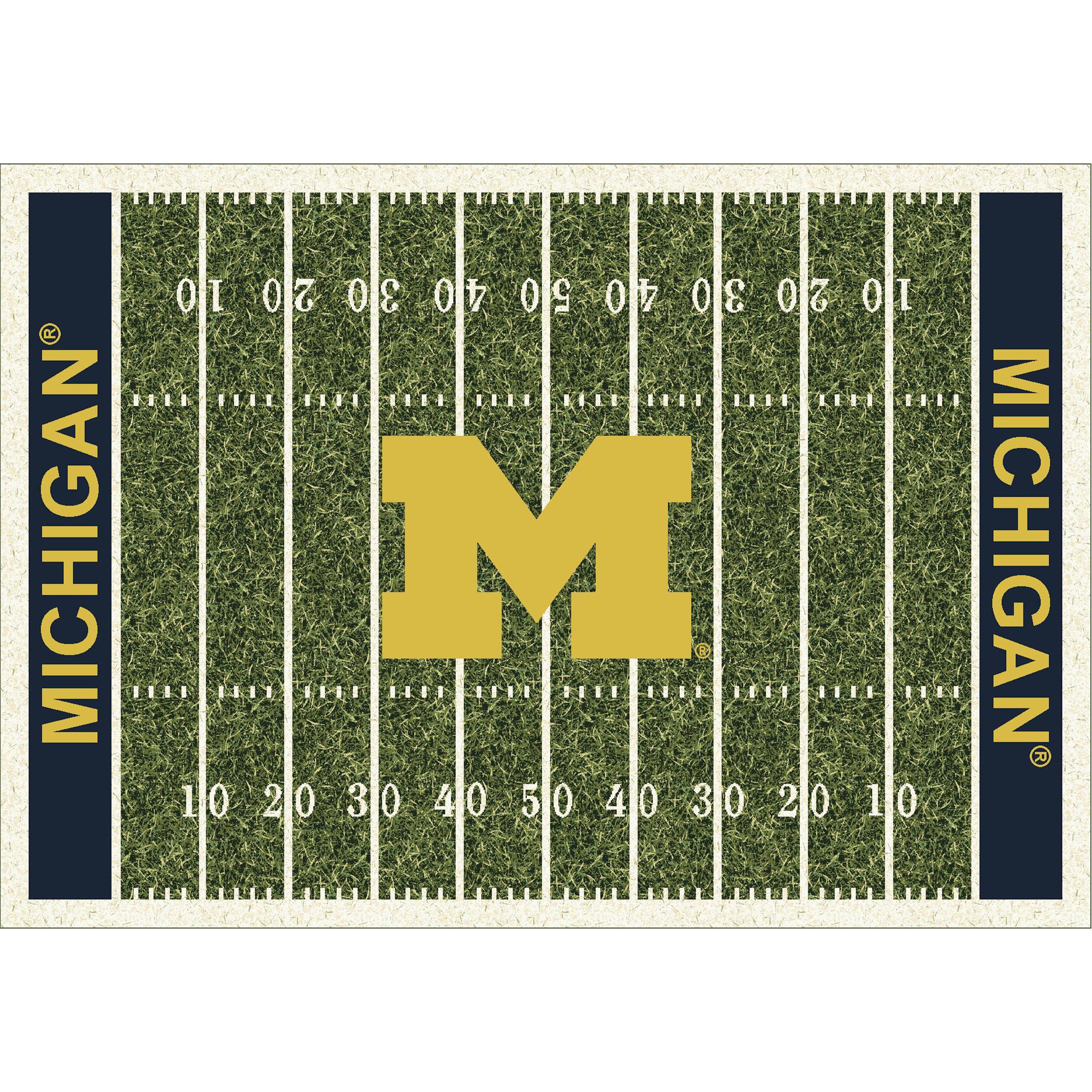 Ncaa Michigan Wolverines Team Logo Area Rug Home-Field Design