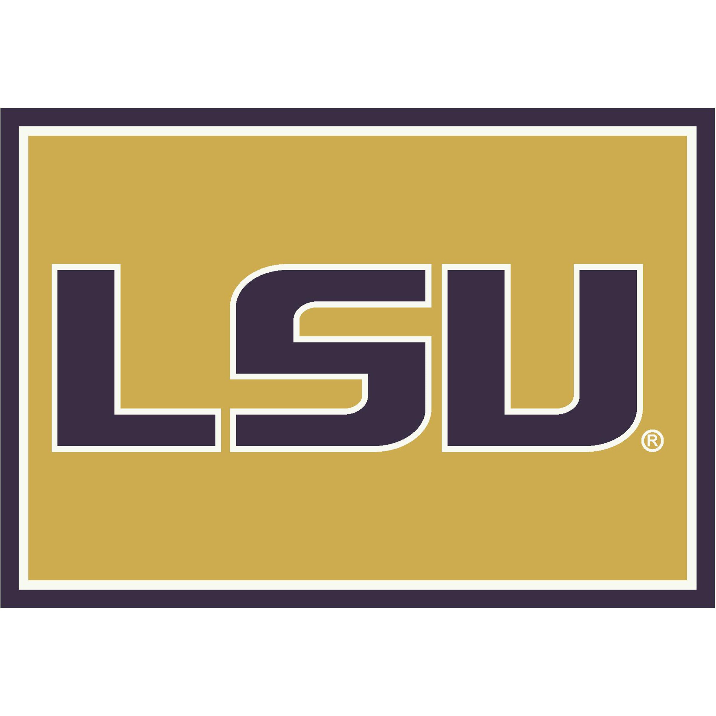Ncaa Lsu Tigers Team Logo Area Rug Spirit Design