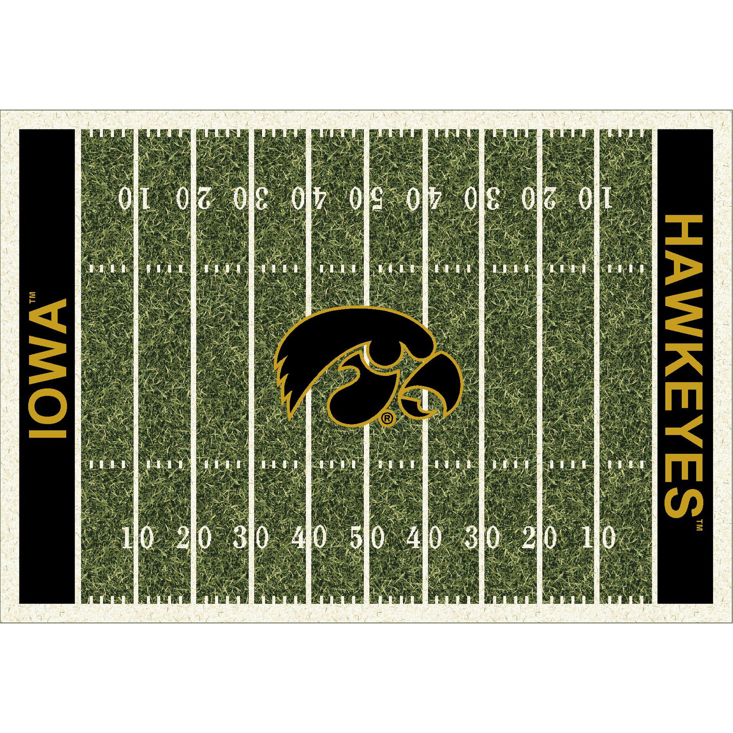Ncaa Iowa Hawkeyes Team Logo Area Rug Home-Field Design