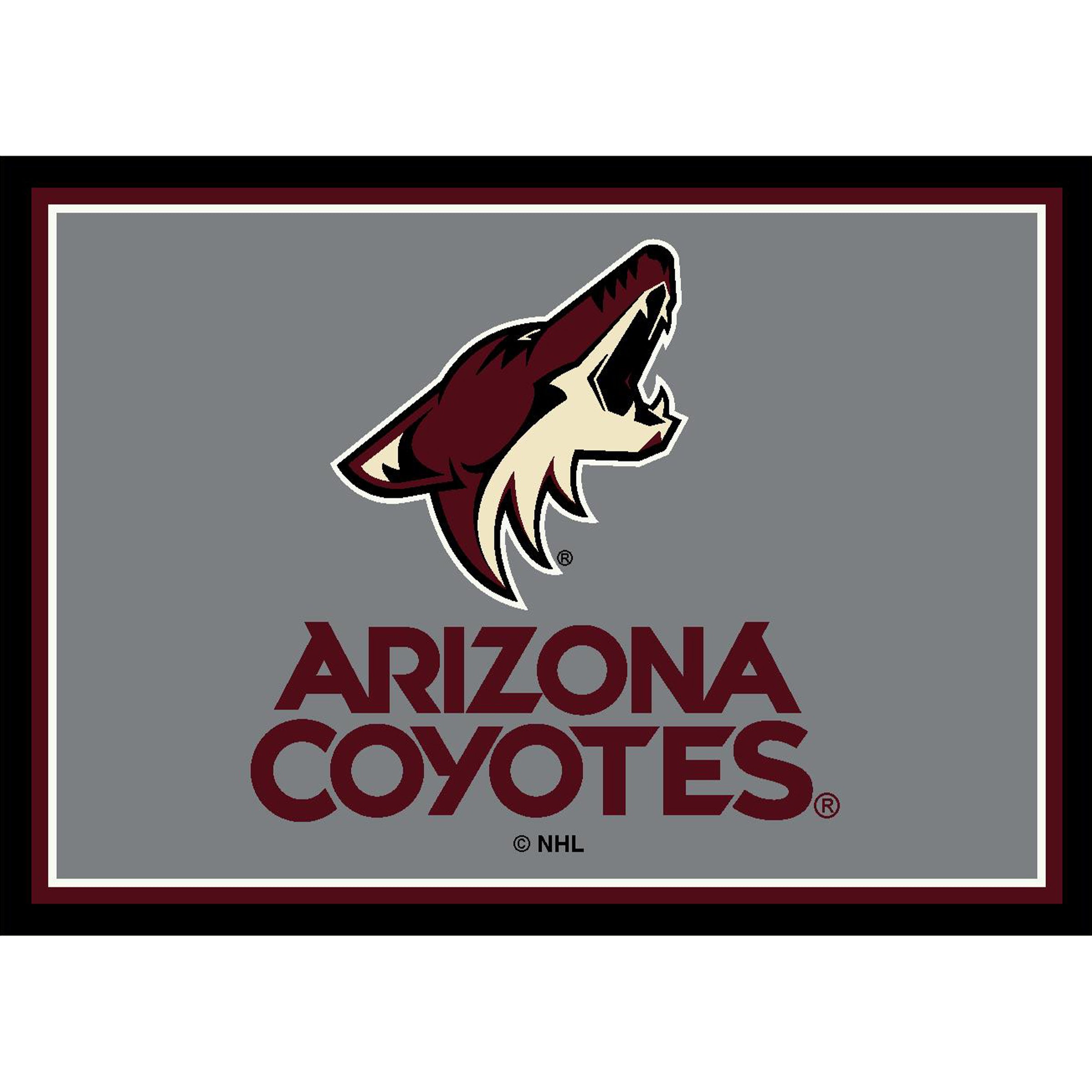Nhl Arizona Coyotes Team Logo Area Rug Spirit Design