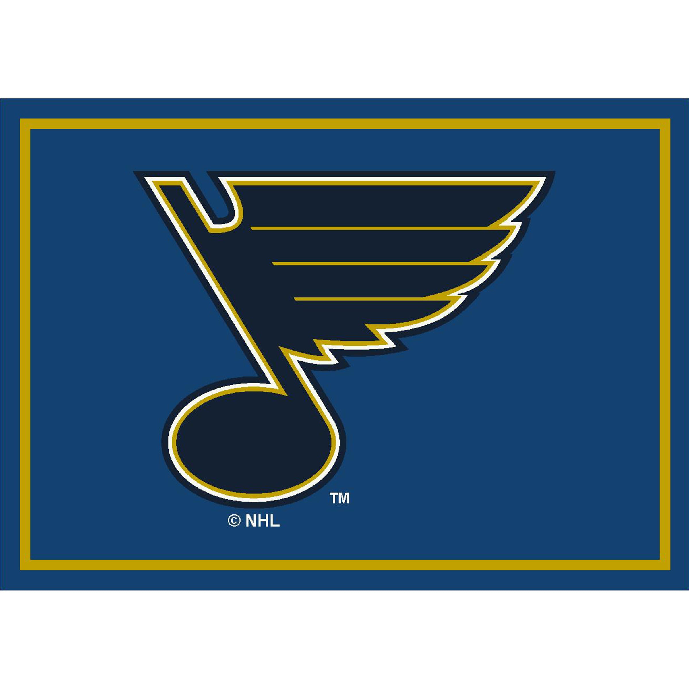 Nhl St. Louis Blues Team Logo Area Rug Spirit Design