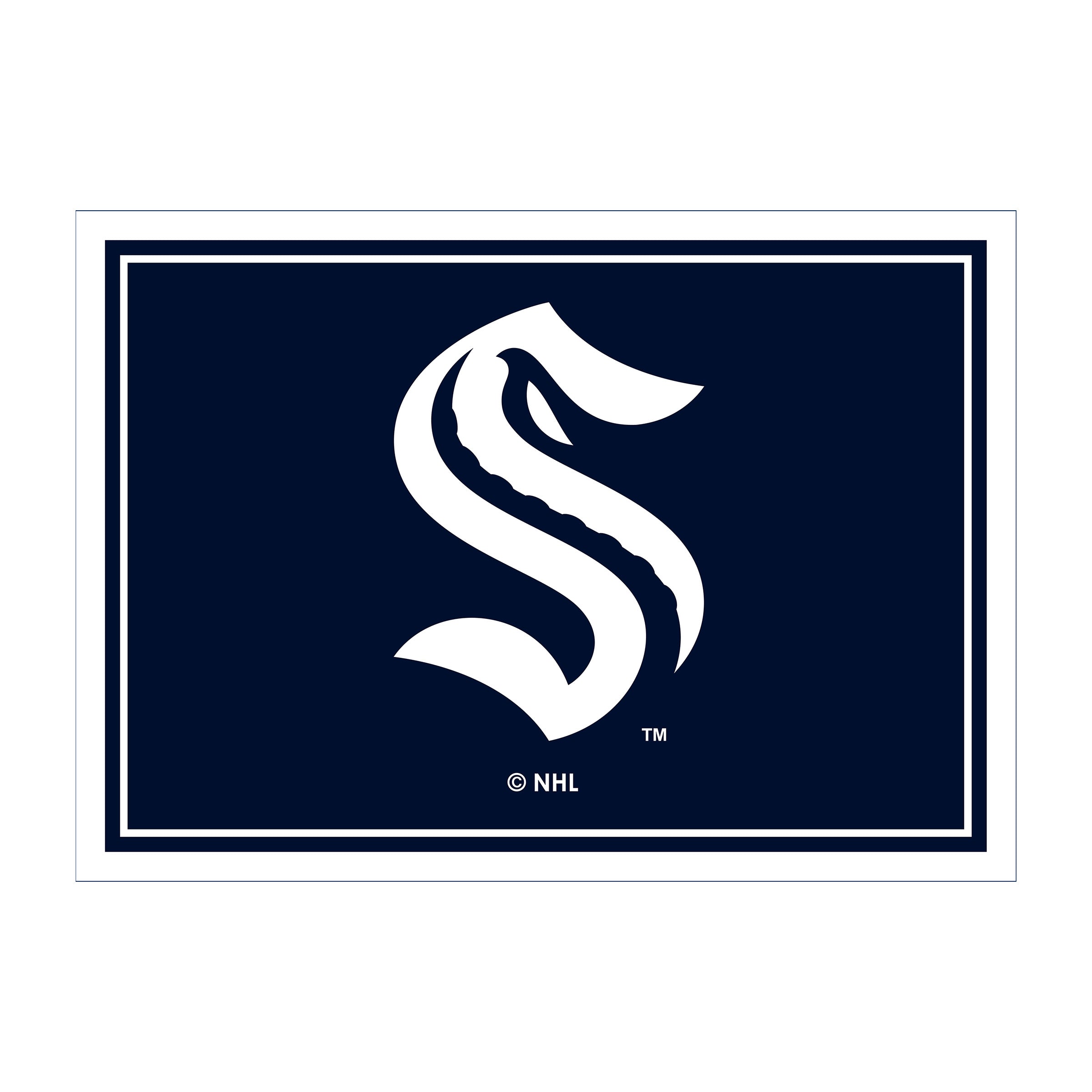 Nhl Seattle Kraken Team Logo Area Rug Spirit Design