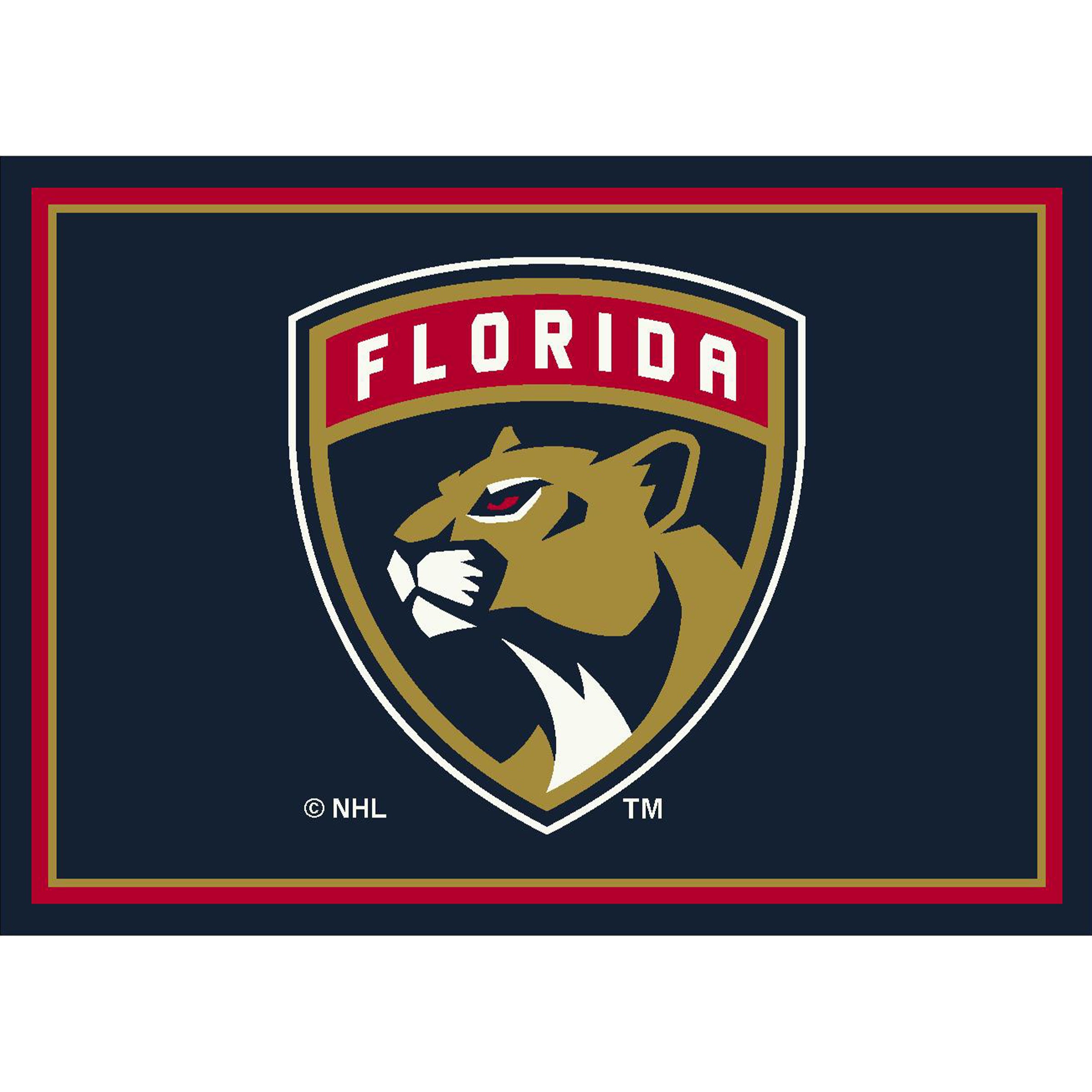 Nhl Florida Panthers Team Logo Area Rug Spirit Design
