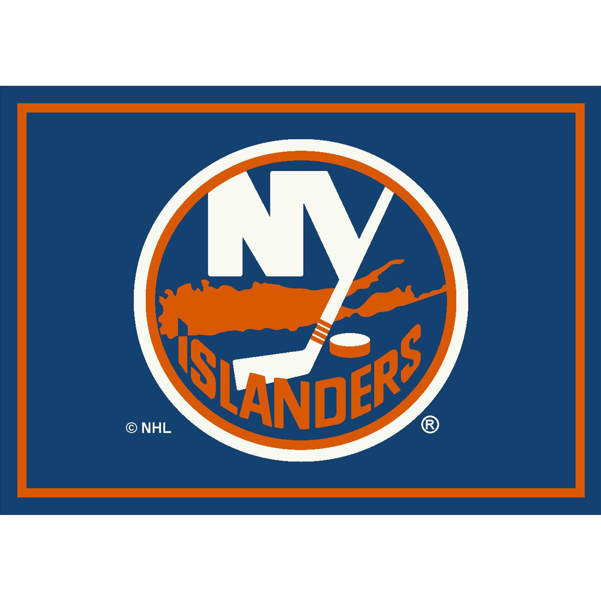 Nhl New York Islanders Team Logo Area Rug Spirit Design