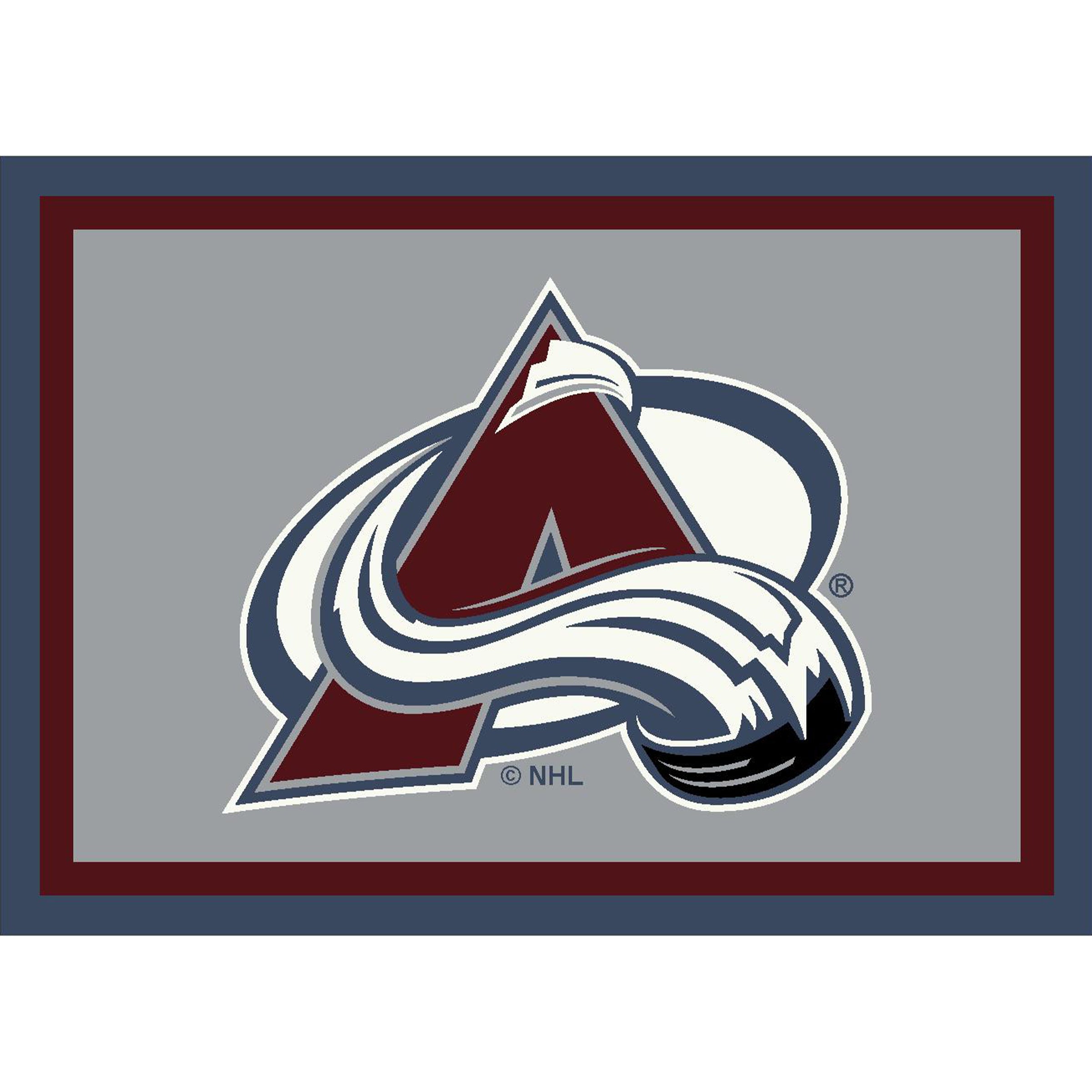 Nhl Colorado Avalanche Team Logo Area Rug Spirit Design