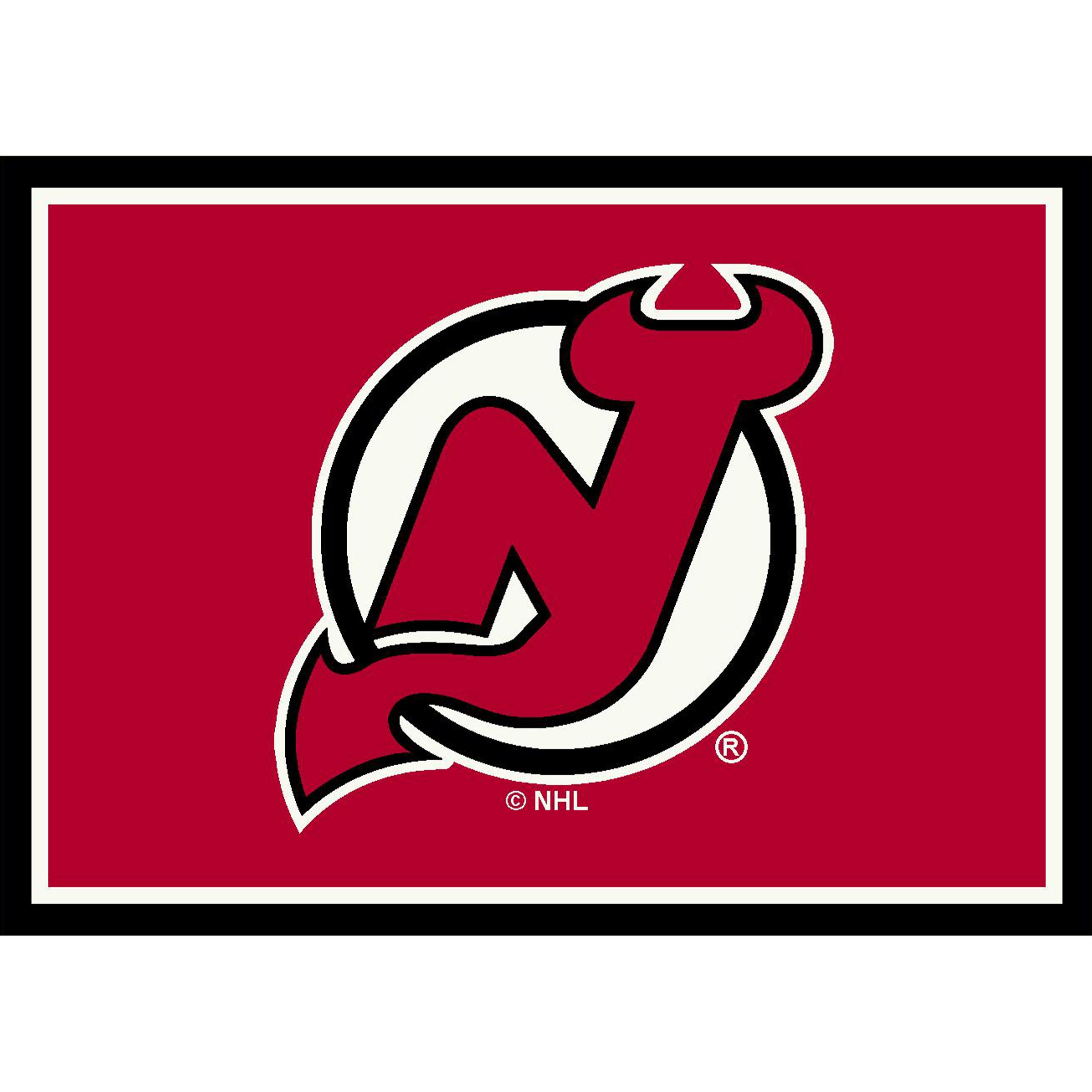 Nhl New Jersey Devils Team Logo Area Rug Spirit Design
