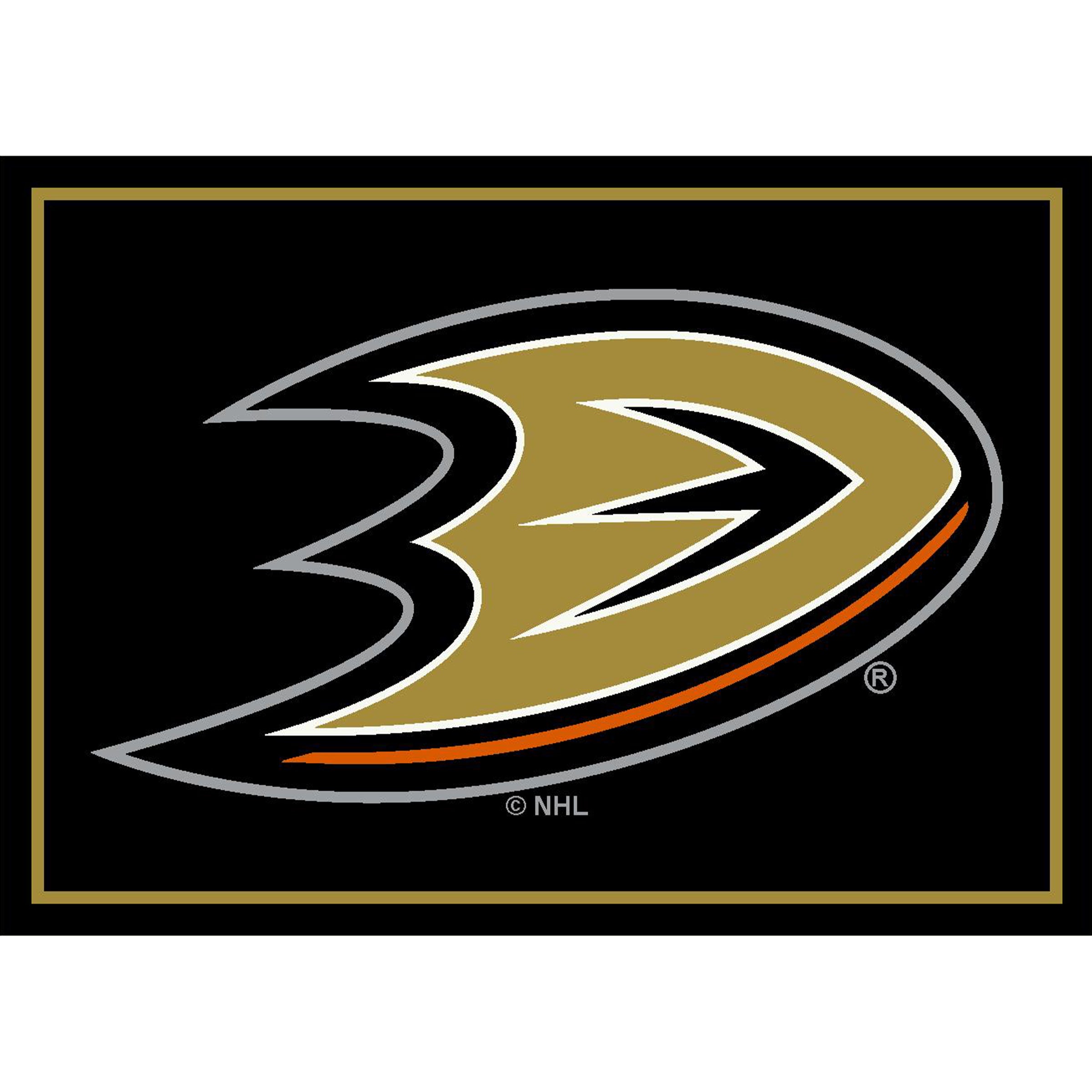 Nhl Anaheim Ducks Team Logo Area Rug Spirit Design