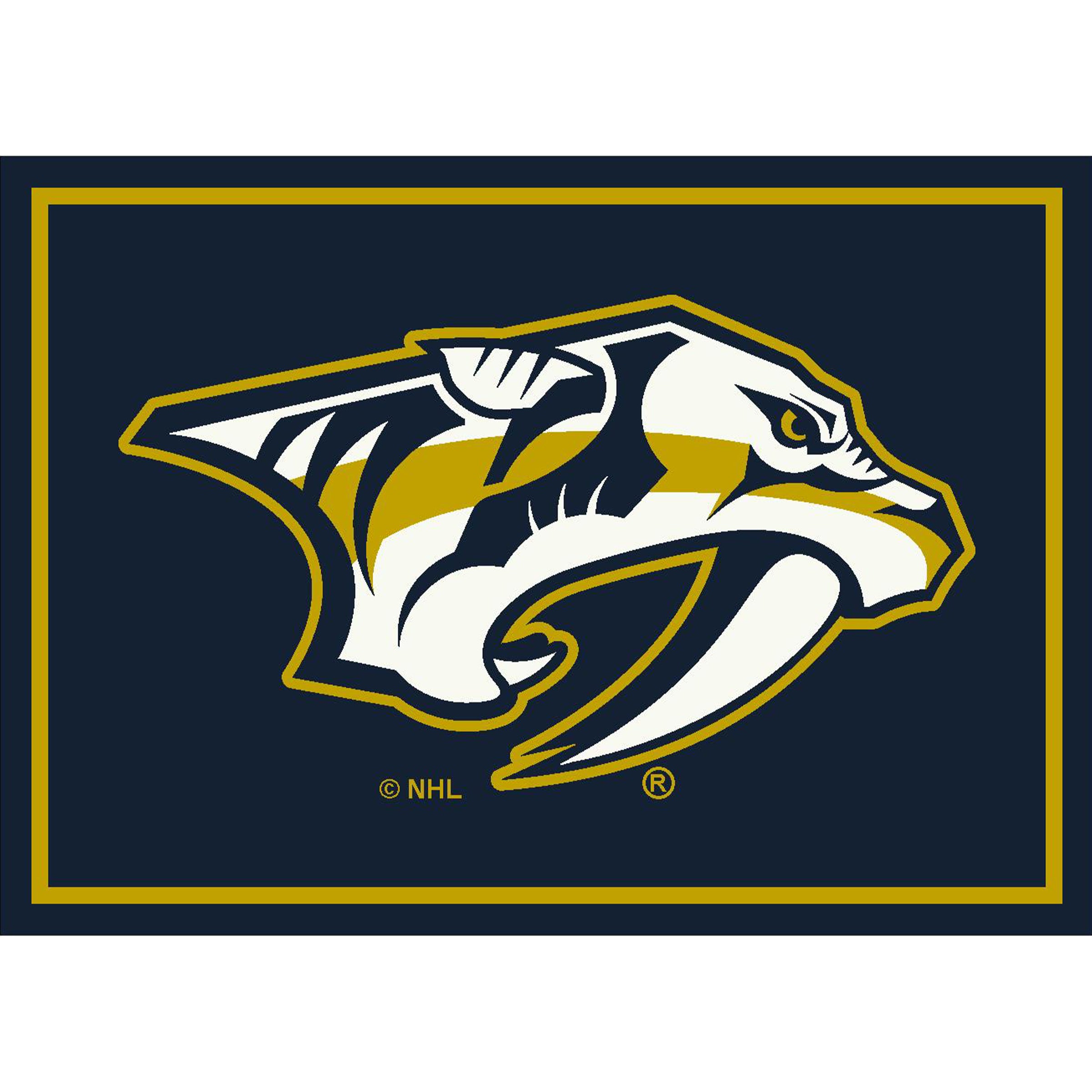 Nhl Nashville Predators Team Logo Area Rug Spirit Design