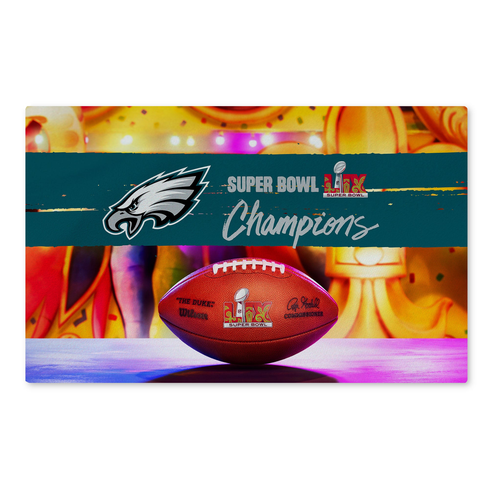 Nfl Super Bowl 59 Champion Philadelphia Eagles Washable Rug