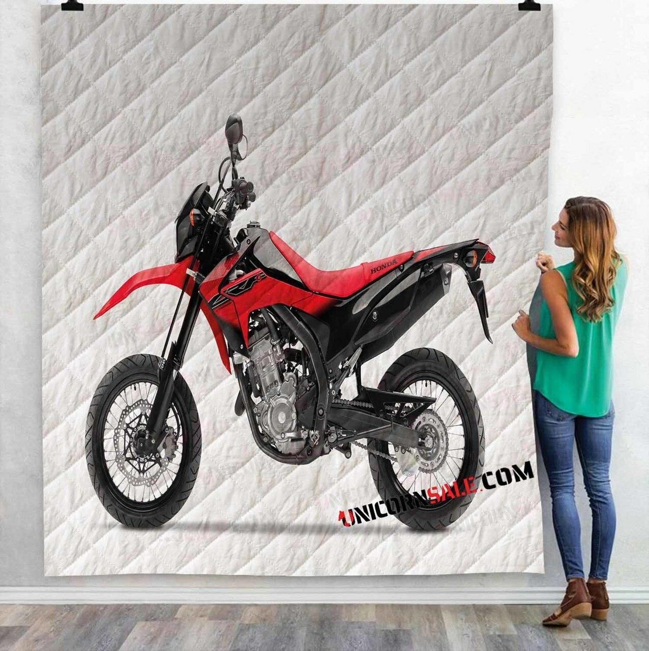 Super Motor Honda Crf250M N 3Dtomized onalized Quilt Blanket