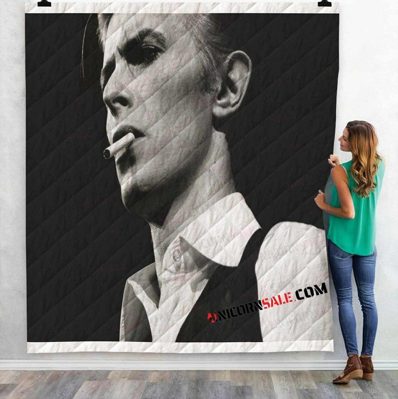 Musical Ats David Bowie1V 3Dtomized onalized Quilt Blanket