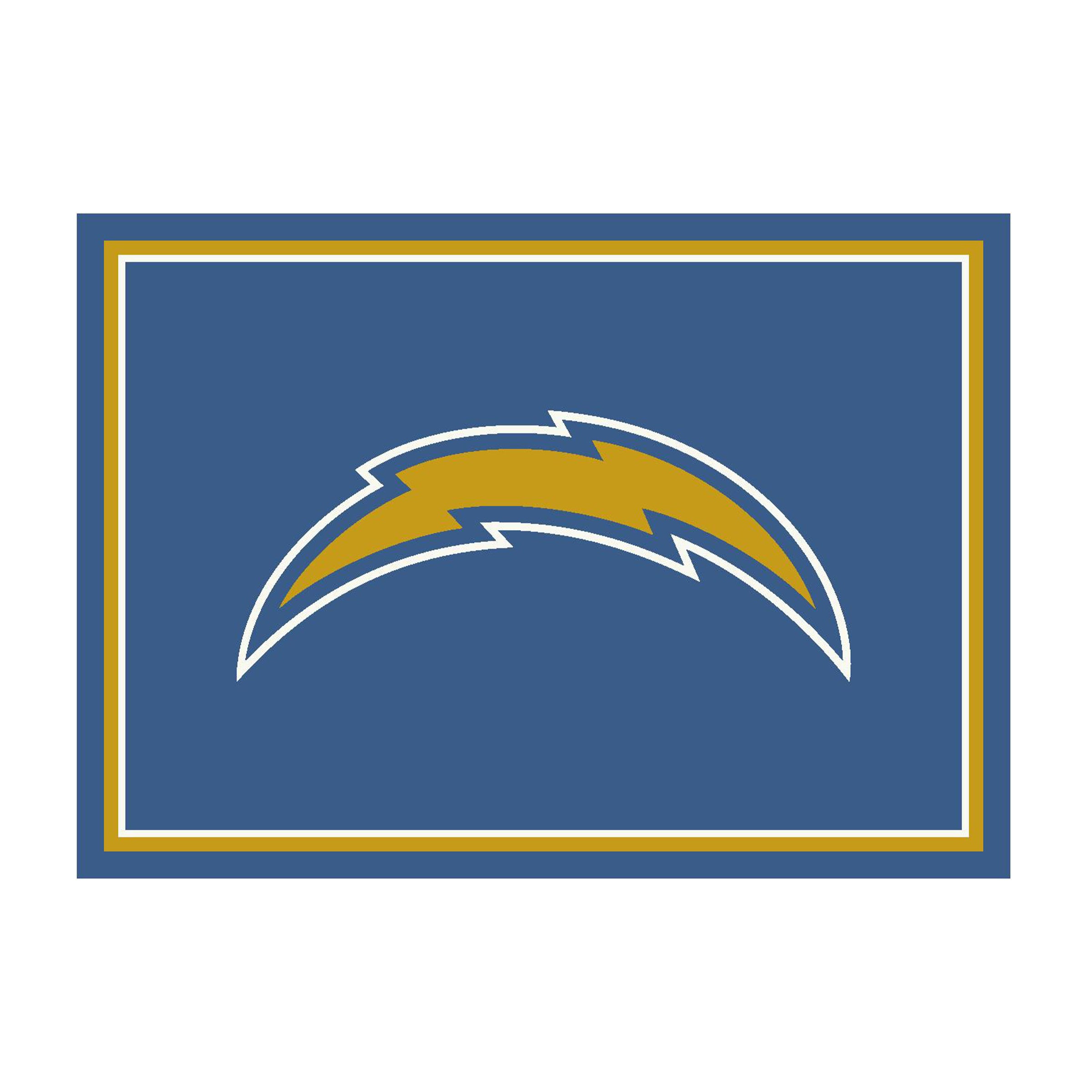 Nfl Los Angeles Chargers Team Logo Area Rug Spirit Design