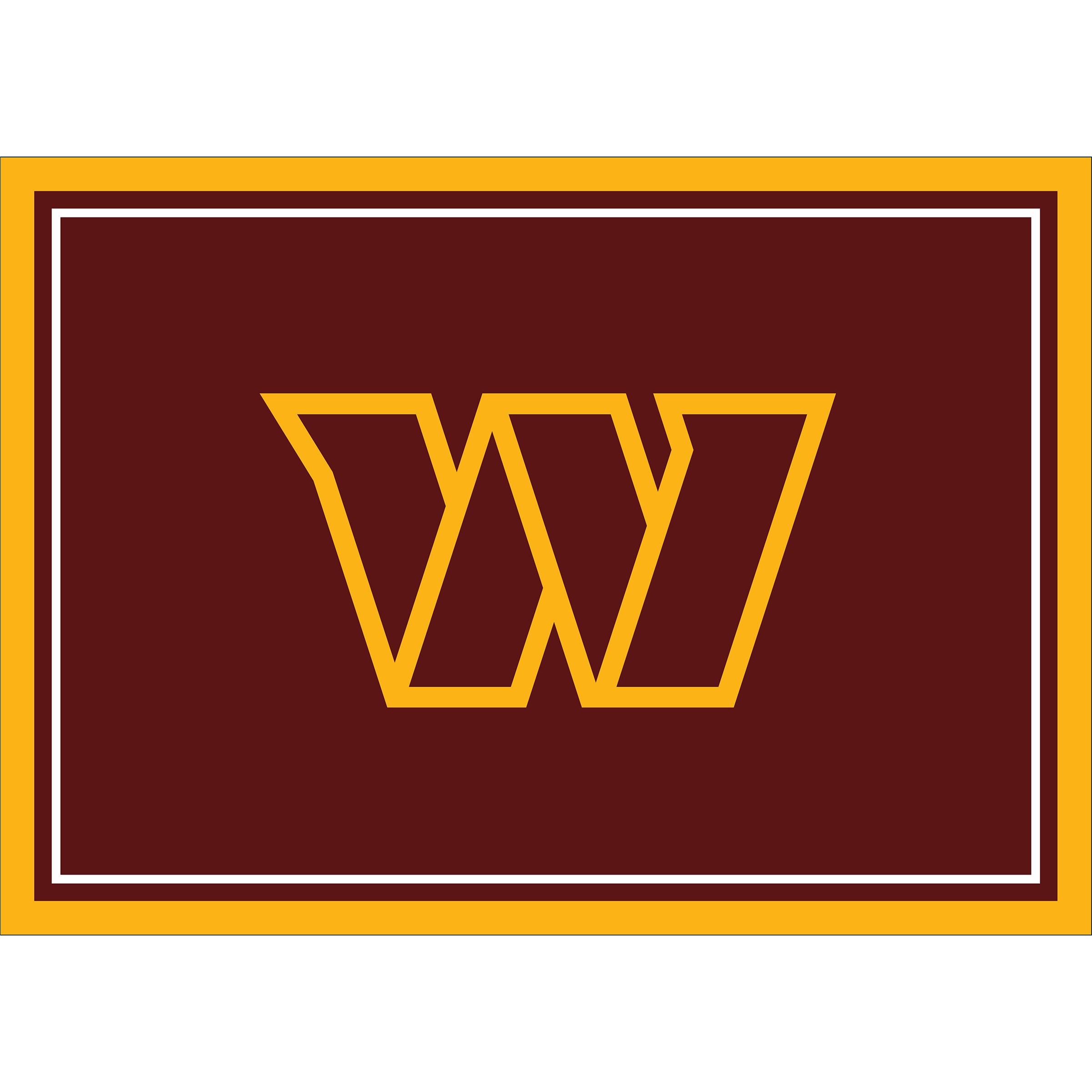 Nfl Washington Commanders Team Logo Area Rug Spirit Design